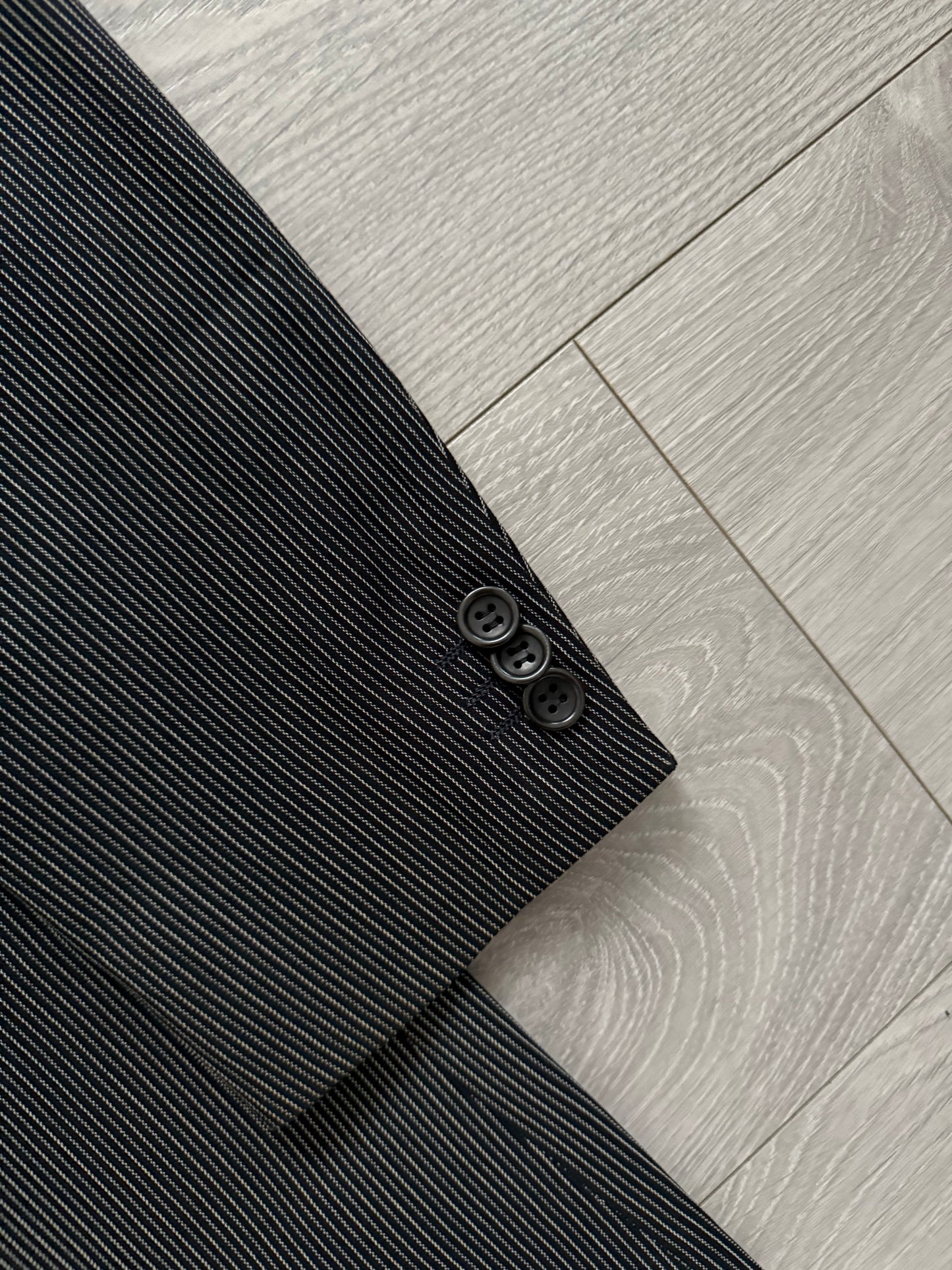 Armani 1990s Striped Wool Suit - Size S Jacket / 30" Waist