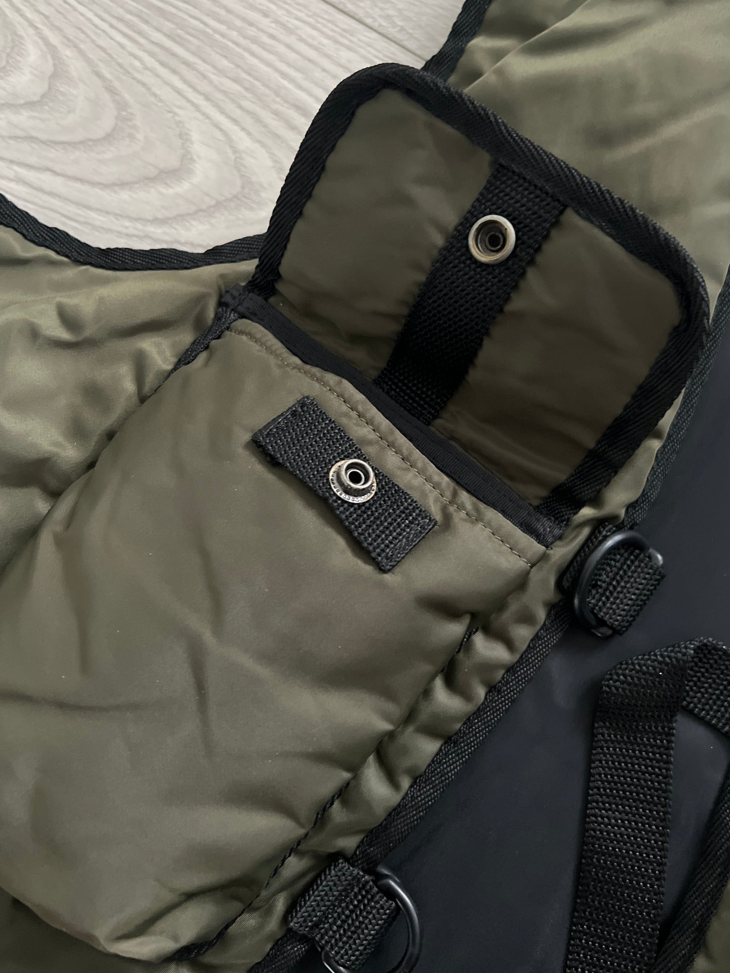 Final Home 1990s Modular Nylon Cargo Vest / Crossbody Bag