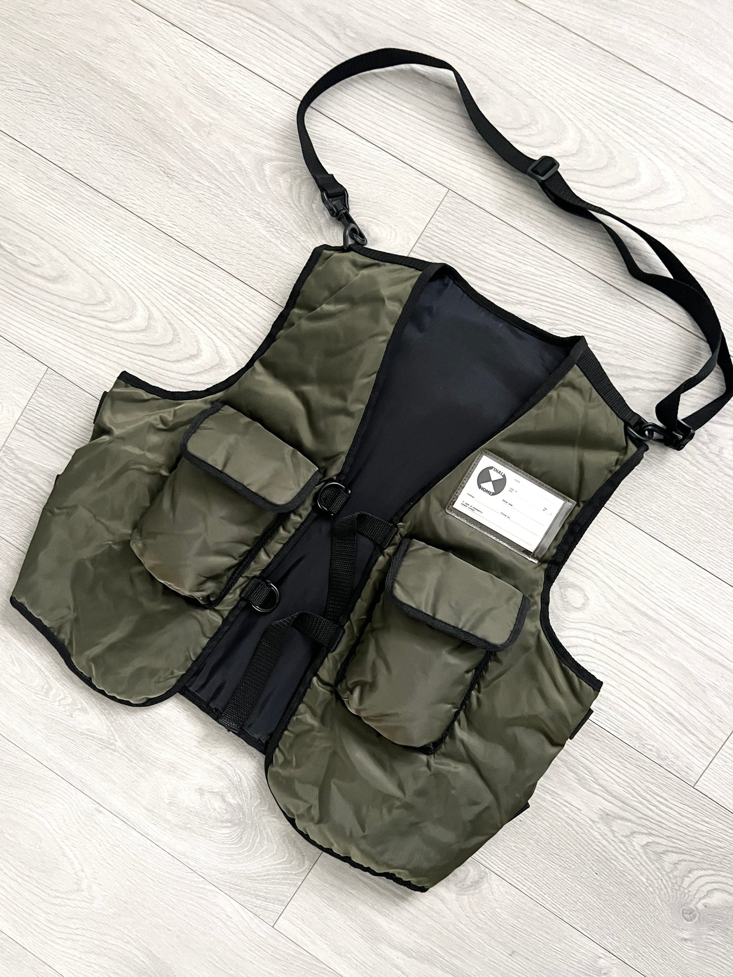 Final Home 1990s Modular Nylon Cargo Vest / Crossbody Bag