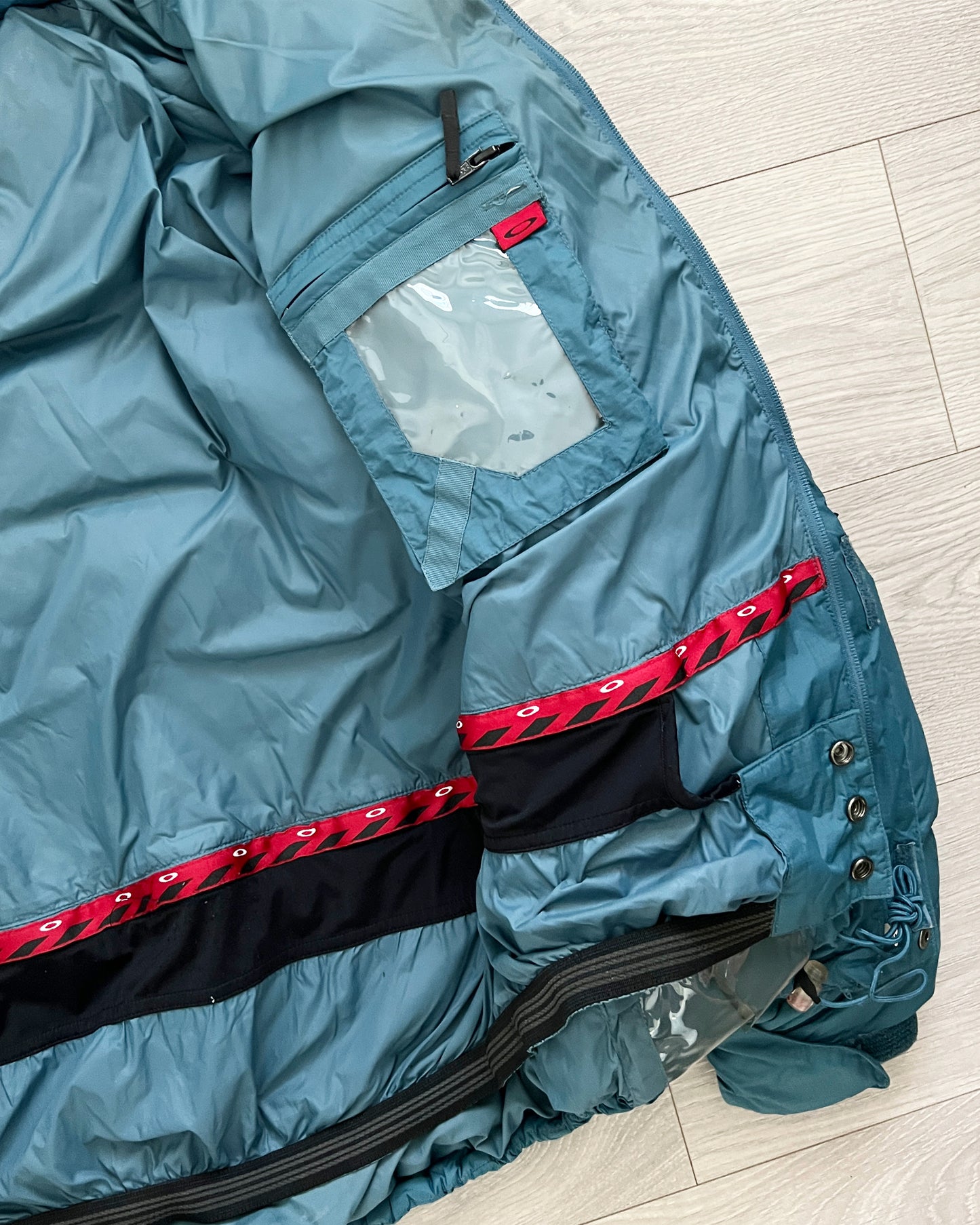 Oakley FW2006 Petrol Blue Technical Down Puffer Jacket - Size L