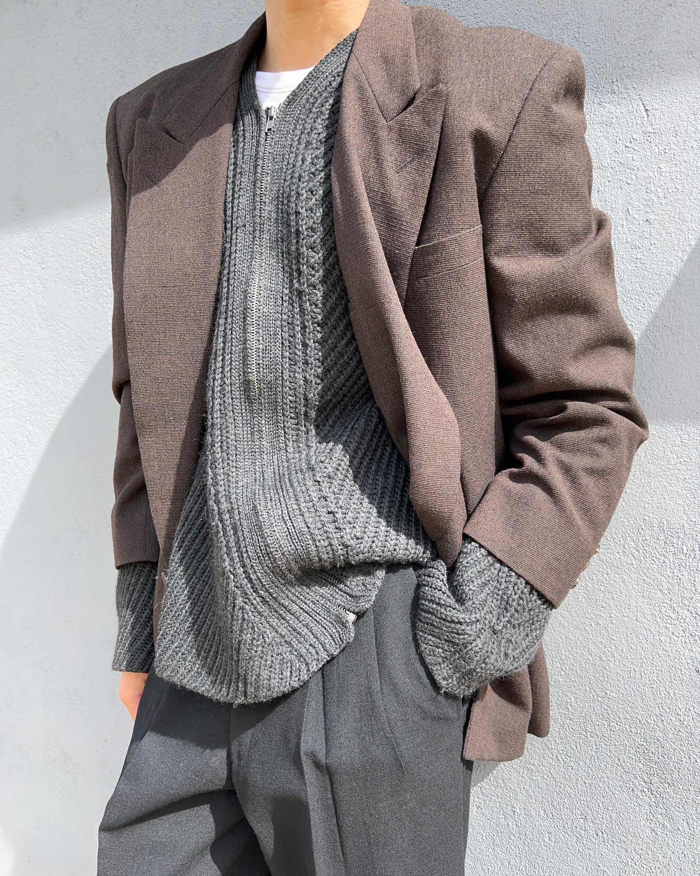 Comme Des Garcons Homme AW1988 Wool Pleated Suit - Size M Jacket / 30" Waist Trousers