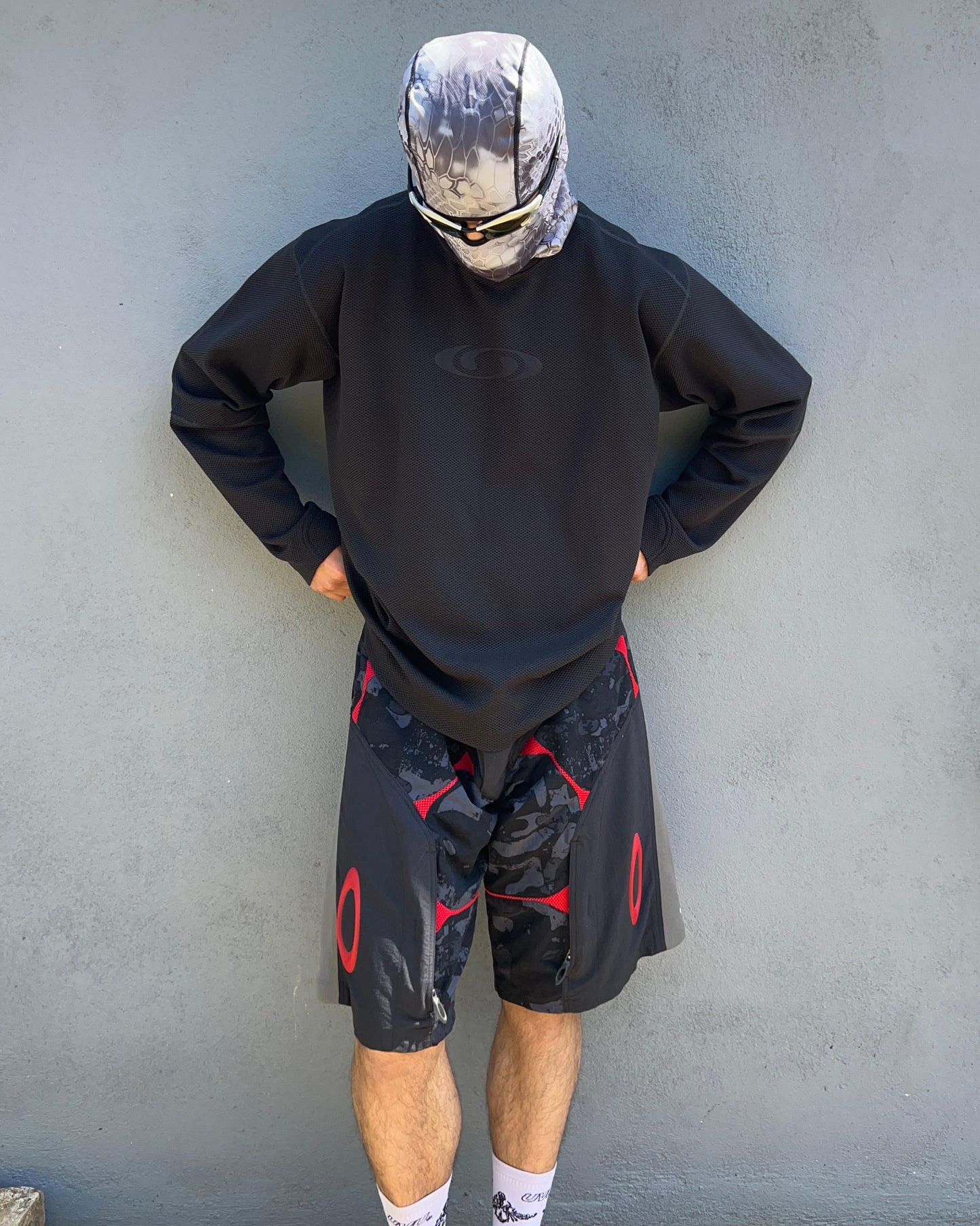 Salomon 00s Moto Mesh Stealth Black Technical Long Sleeve - Size S