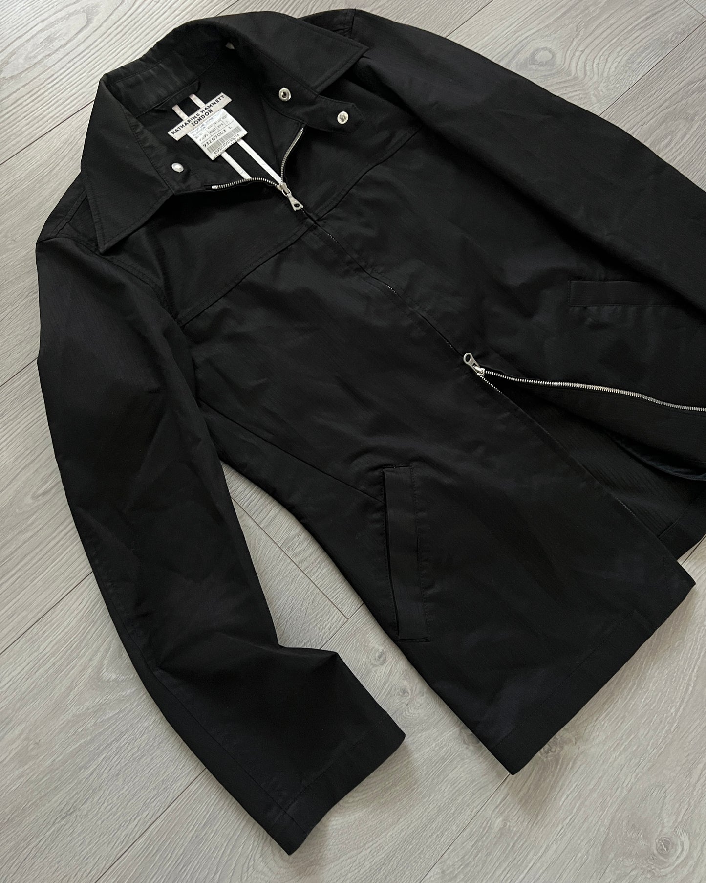 Katharine Hamnett London 1990s Zip-Front Technical Jacket - Size S