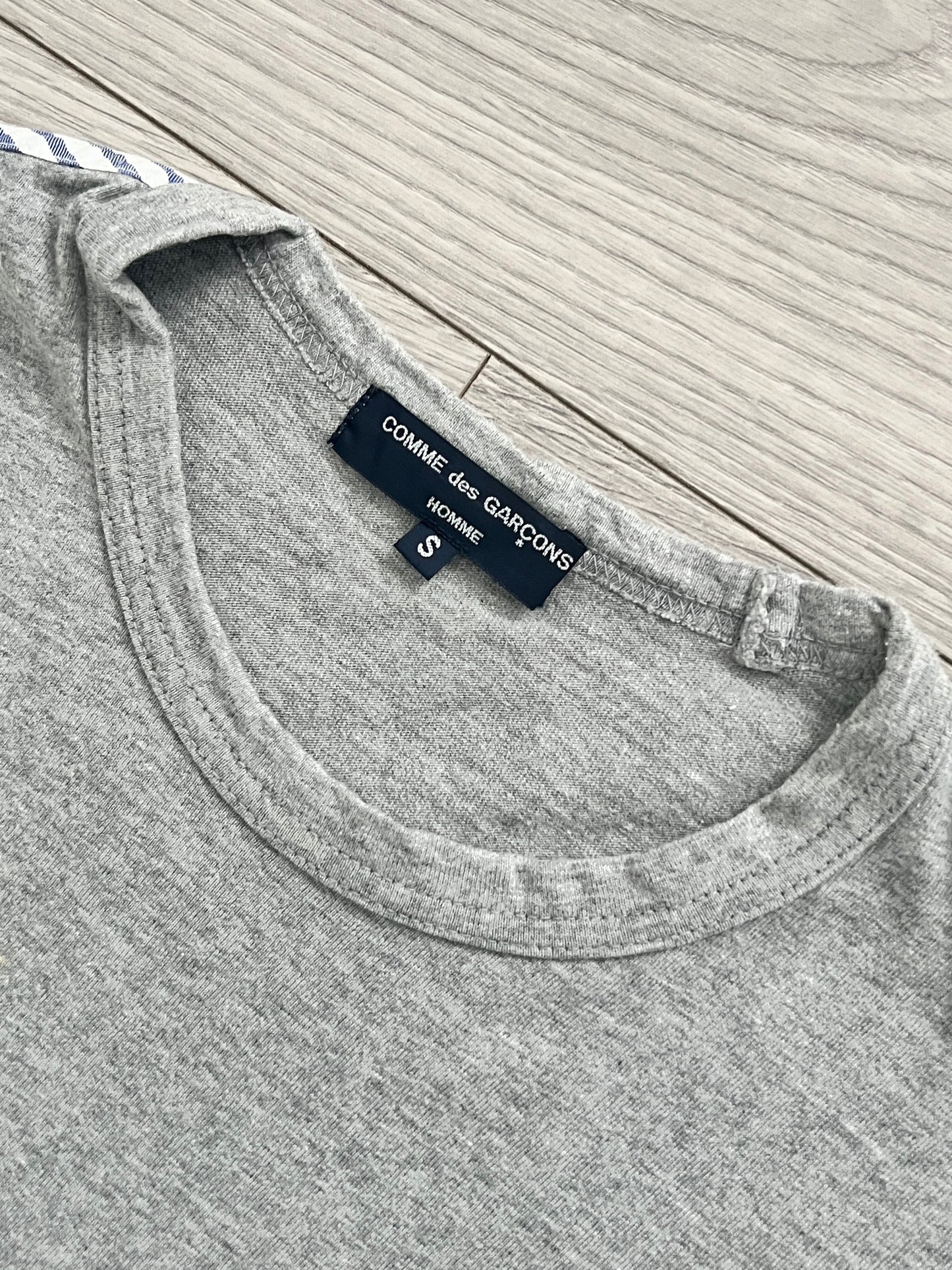 Comme Des Garcons Homme 2008 Striped Trim T-Shirt - Size S