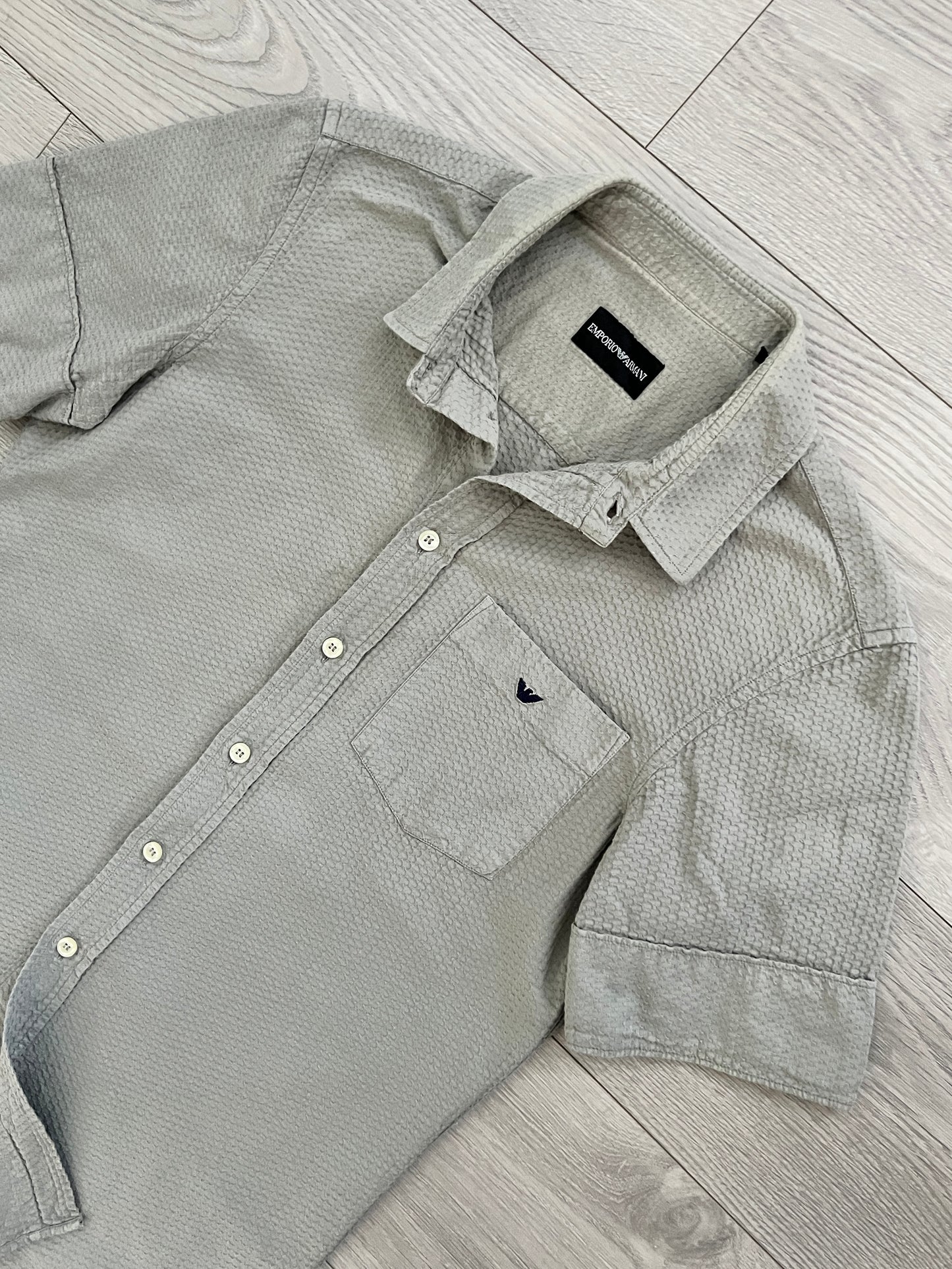 Emporio Armani 1990s Textured Shirt - Size S