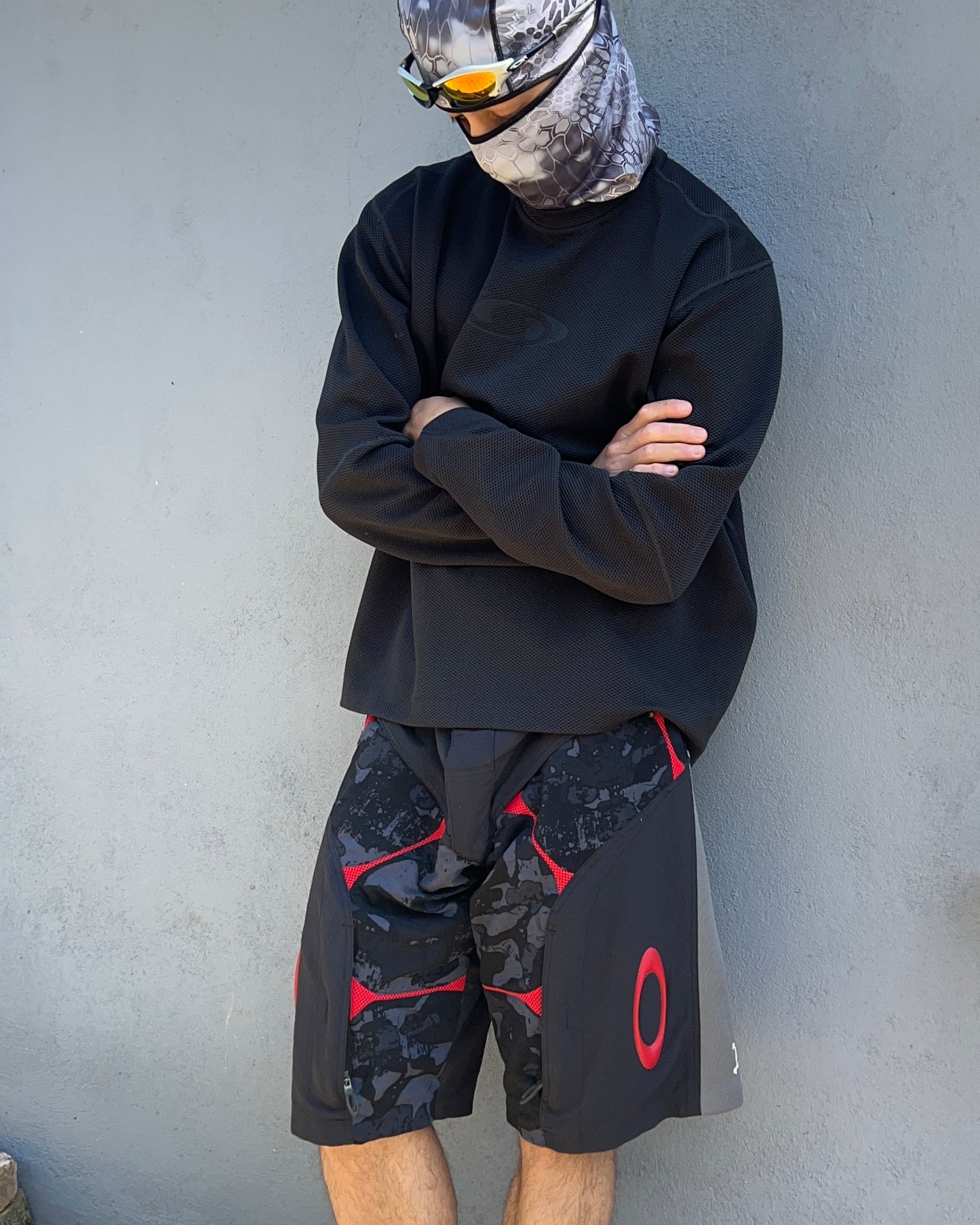 Salomon 00s Moto Mesh Stealth Black Technical Long Sleeve - Size S