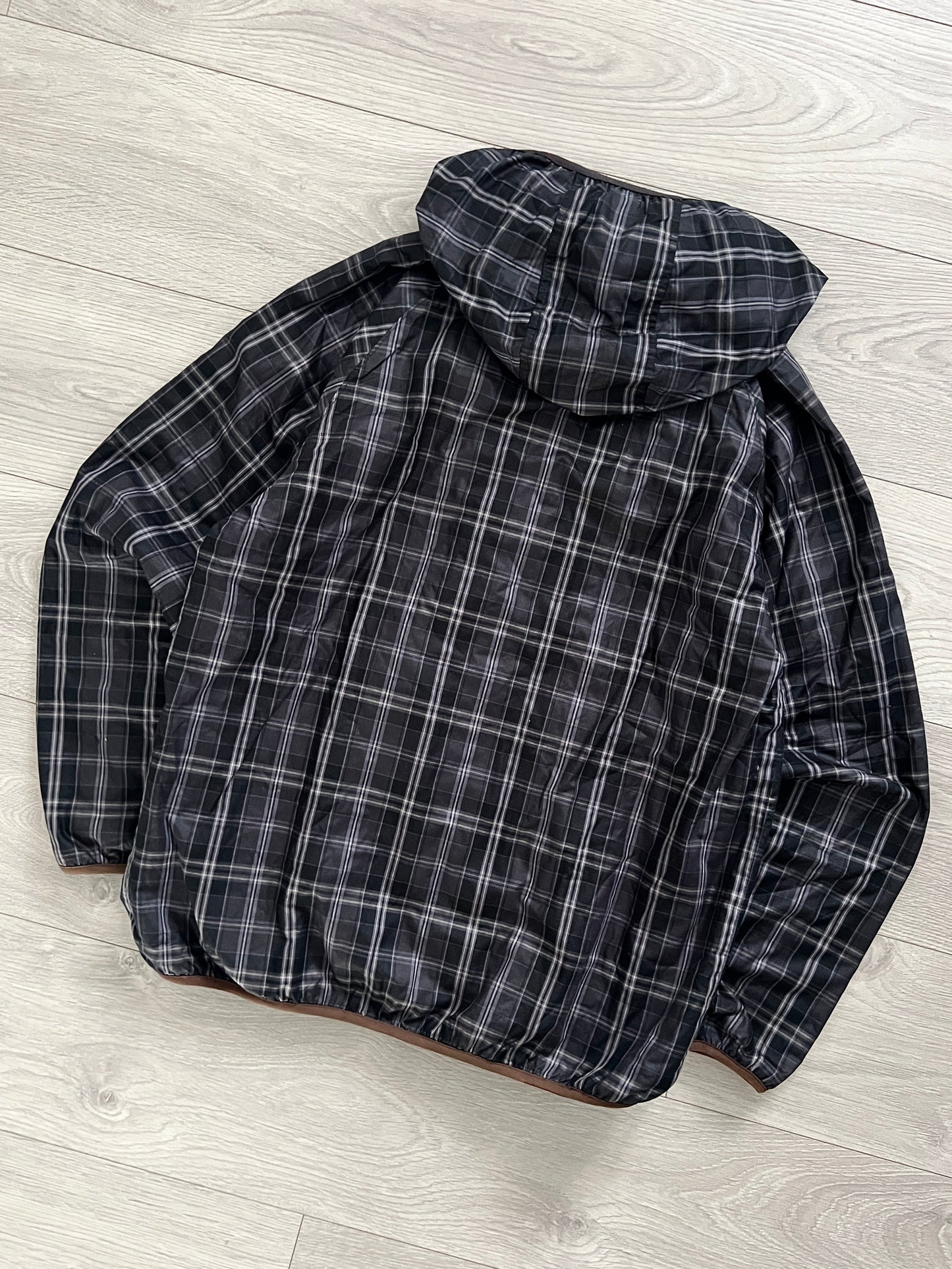 Final Home 1990s Multi-Layered Technical Fleece Lined Plaid Jacket - Size M