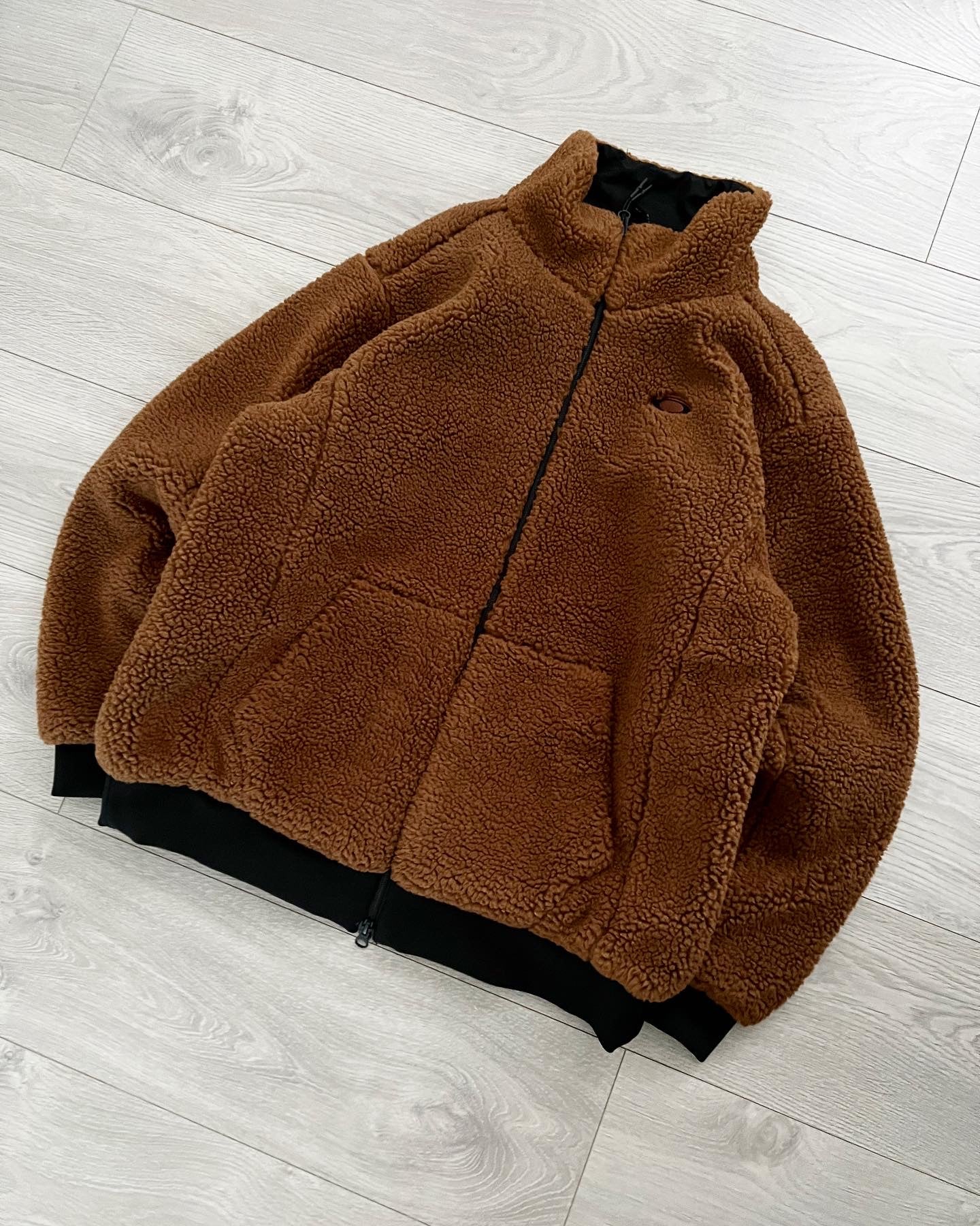 Oakley Boa Brown Fleece Jacket - Size L