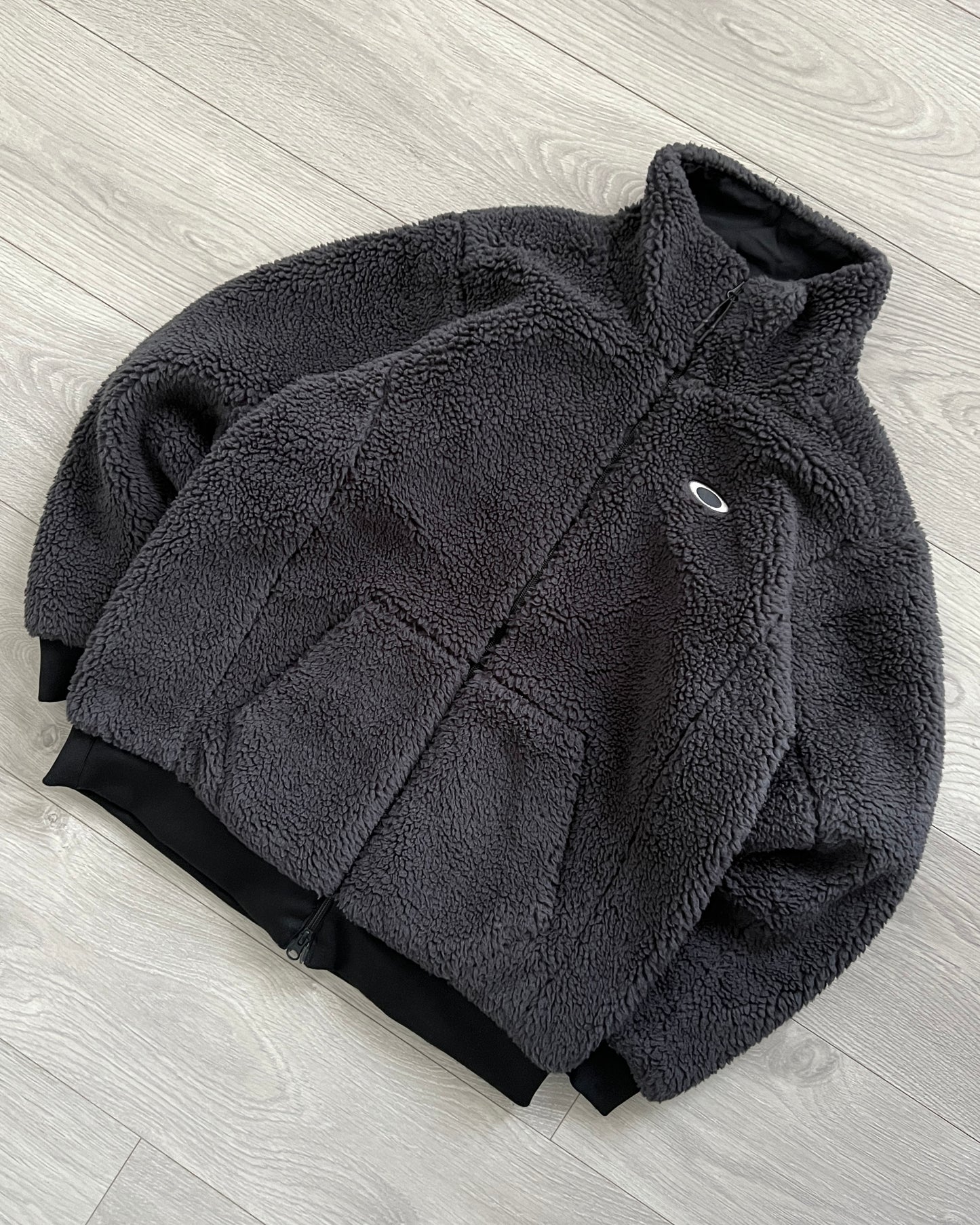 Oakley Boa Grey Fleece Jacket - Size XL