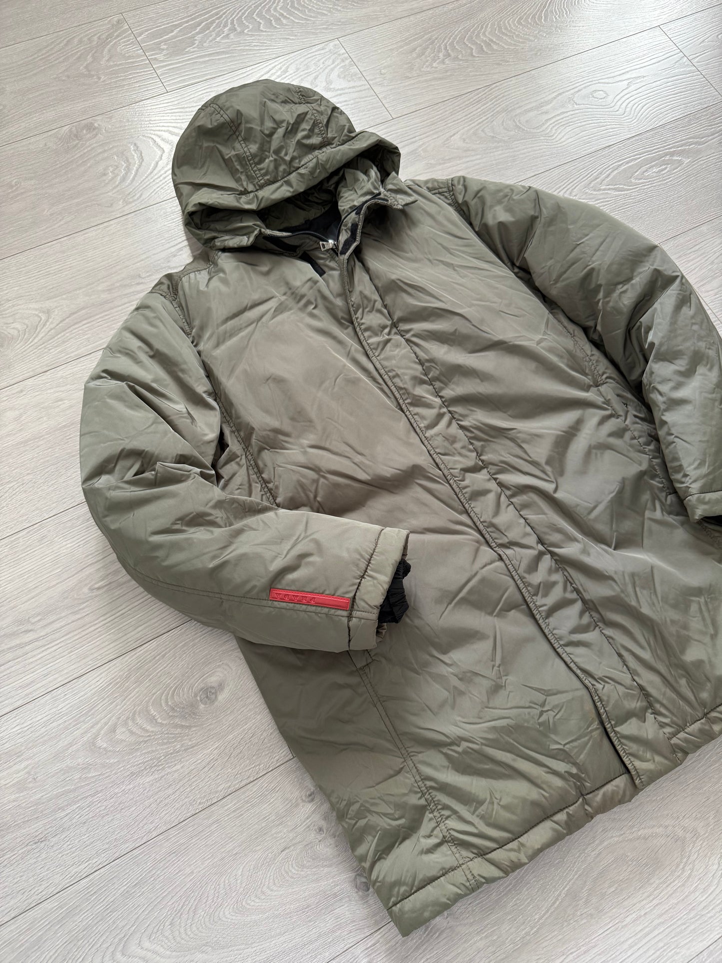 Prada Sport FW1999 Goose Down Technical Puffer Parka - Size L