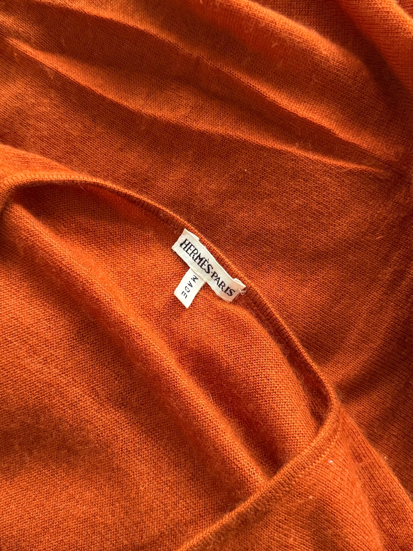 Hermes by Martin Margiela FW2002 'Hermes Orange' Cashmere Knit - Size Womens L