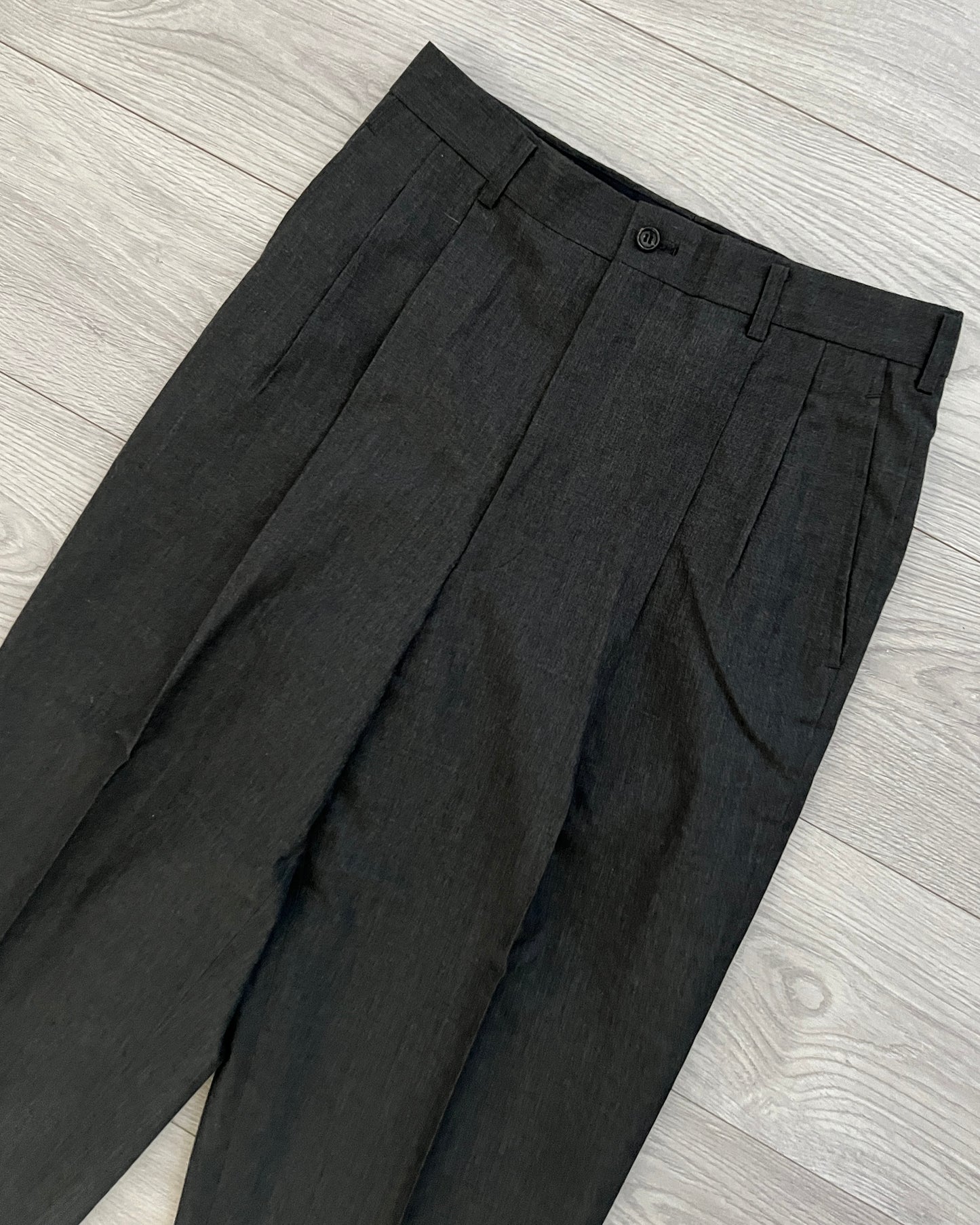Comme Des Garcons Homme 1995 Pleated Wool Trousers - Size 30