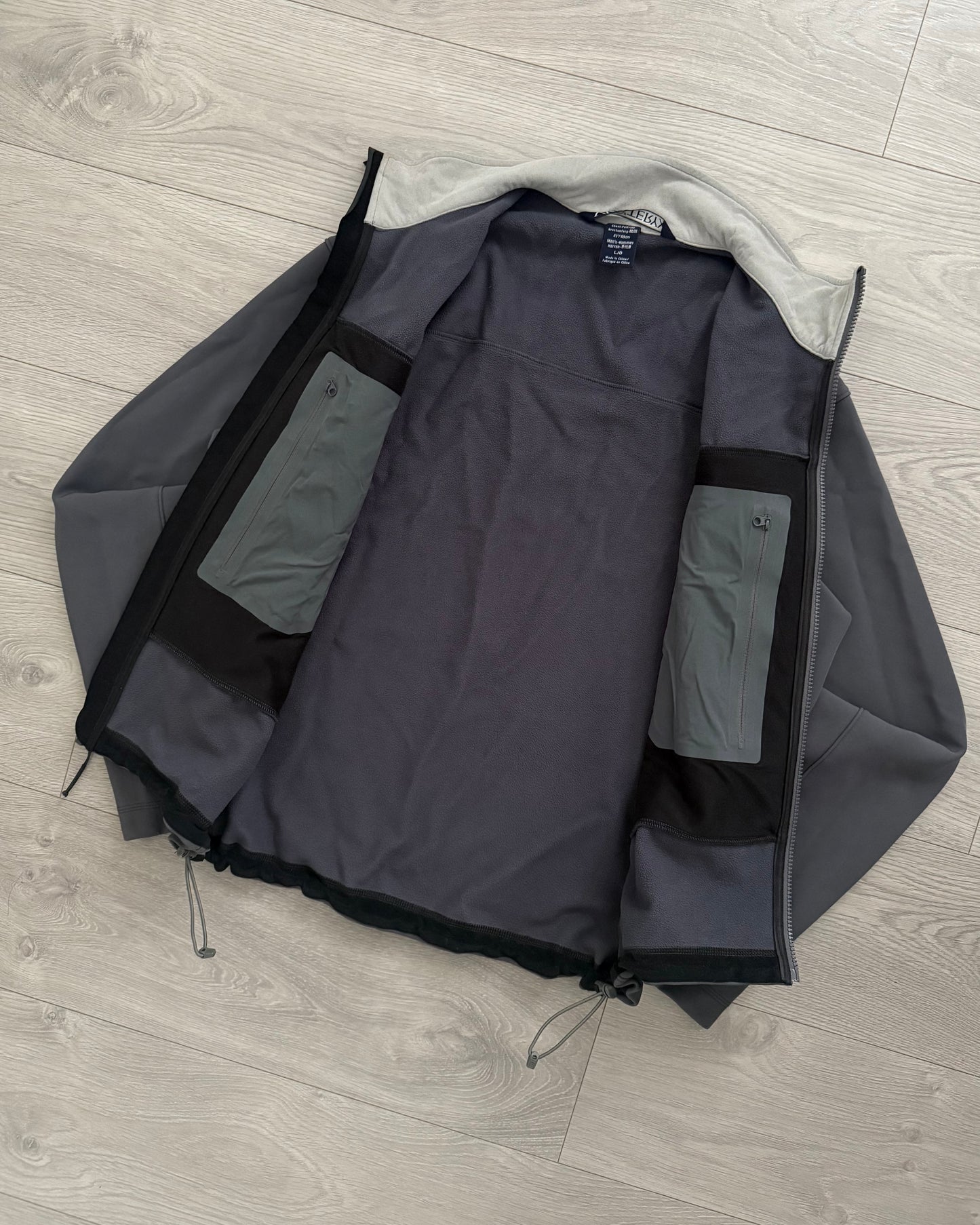 Arcteryx LEAF Bravo Softshell Fleece Lined Utility Jacket Wolf Grey - Size L
