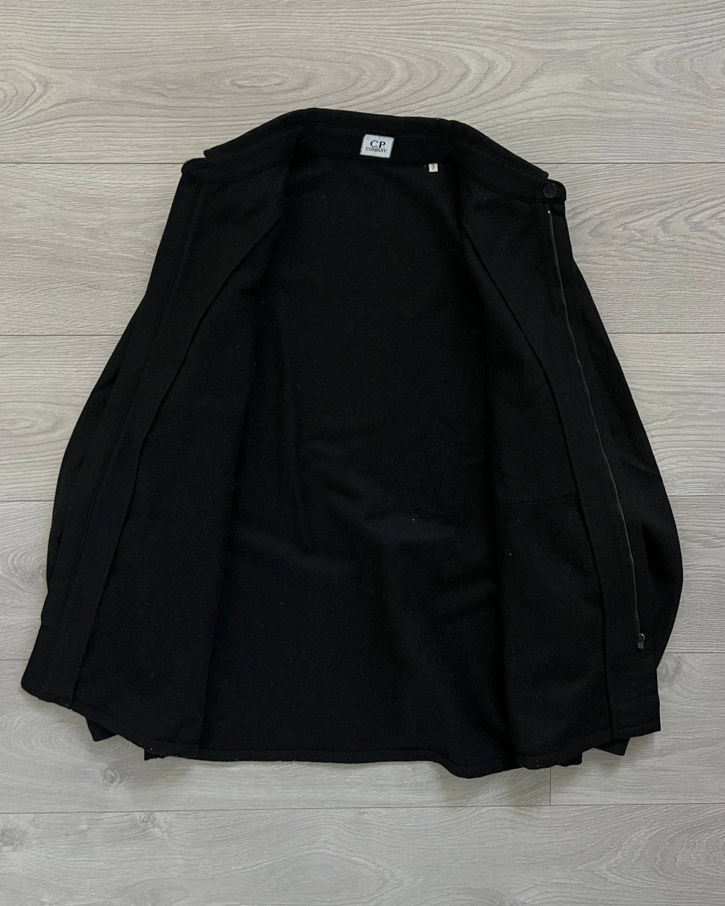C.P. Company AW1999 Zip-Front Wool Shirt - Size M
