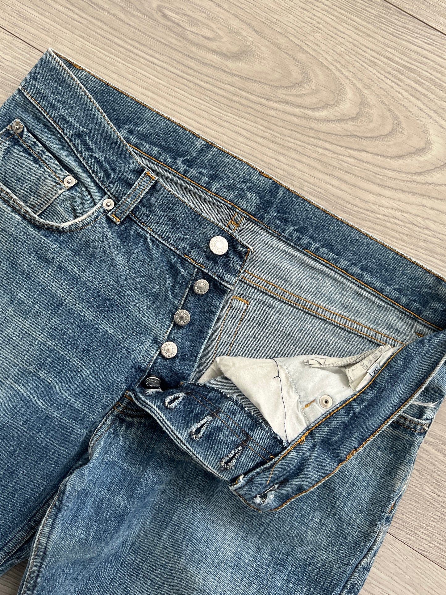 Helmut Lang 2002 Low Waist Boot Cut Denim Jeans - Size 32