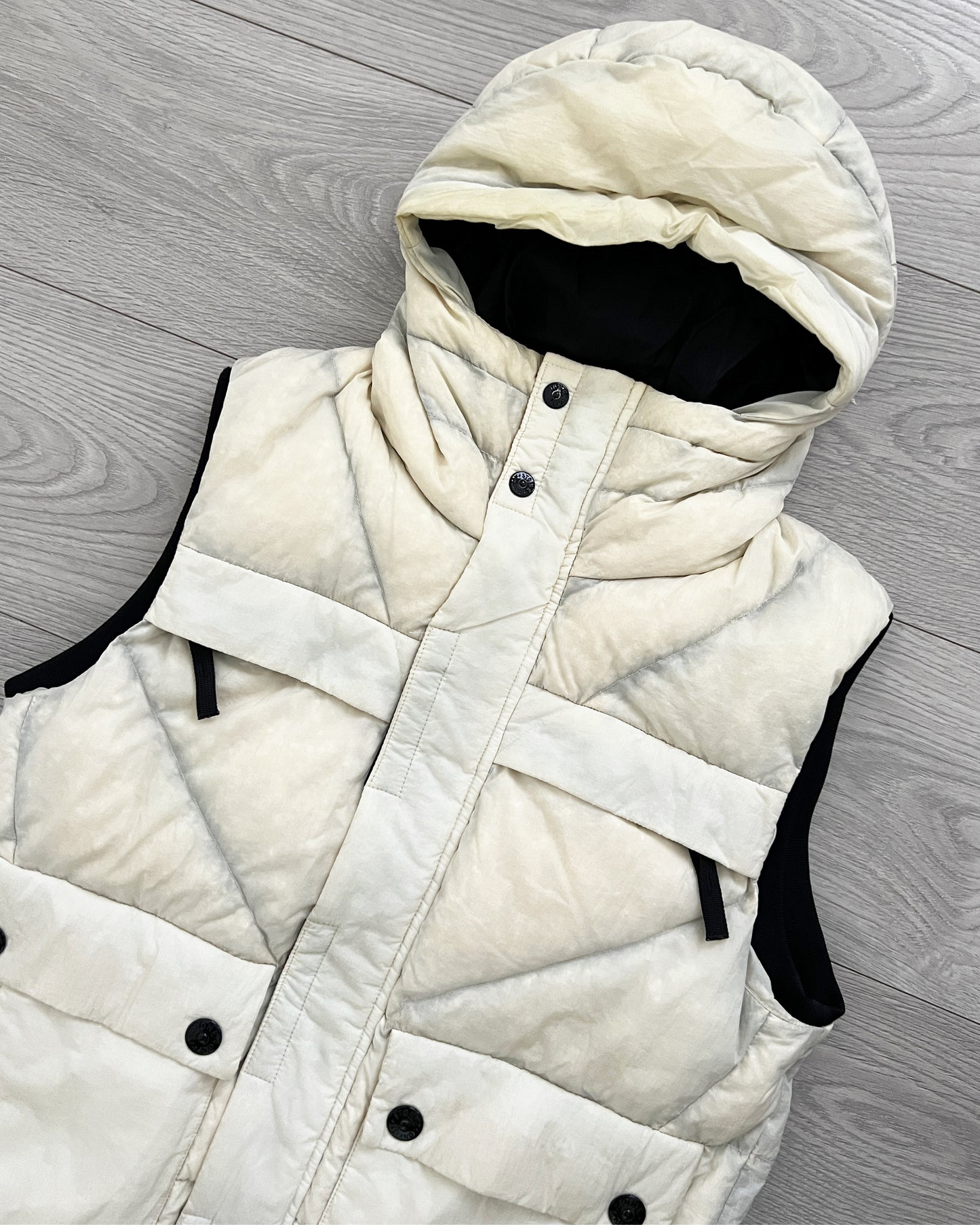 Stone Island AW2009 Opaque Nylon Tela Puffer Vest - Size S
