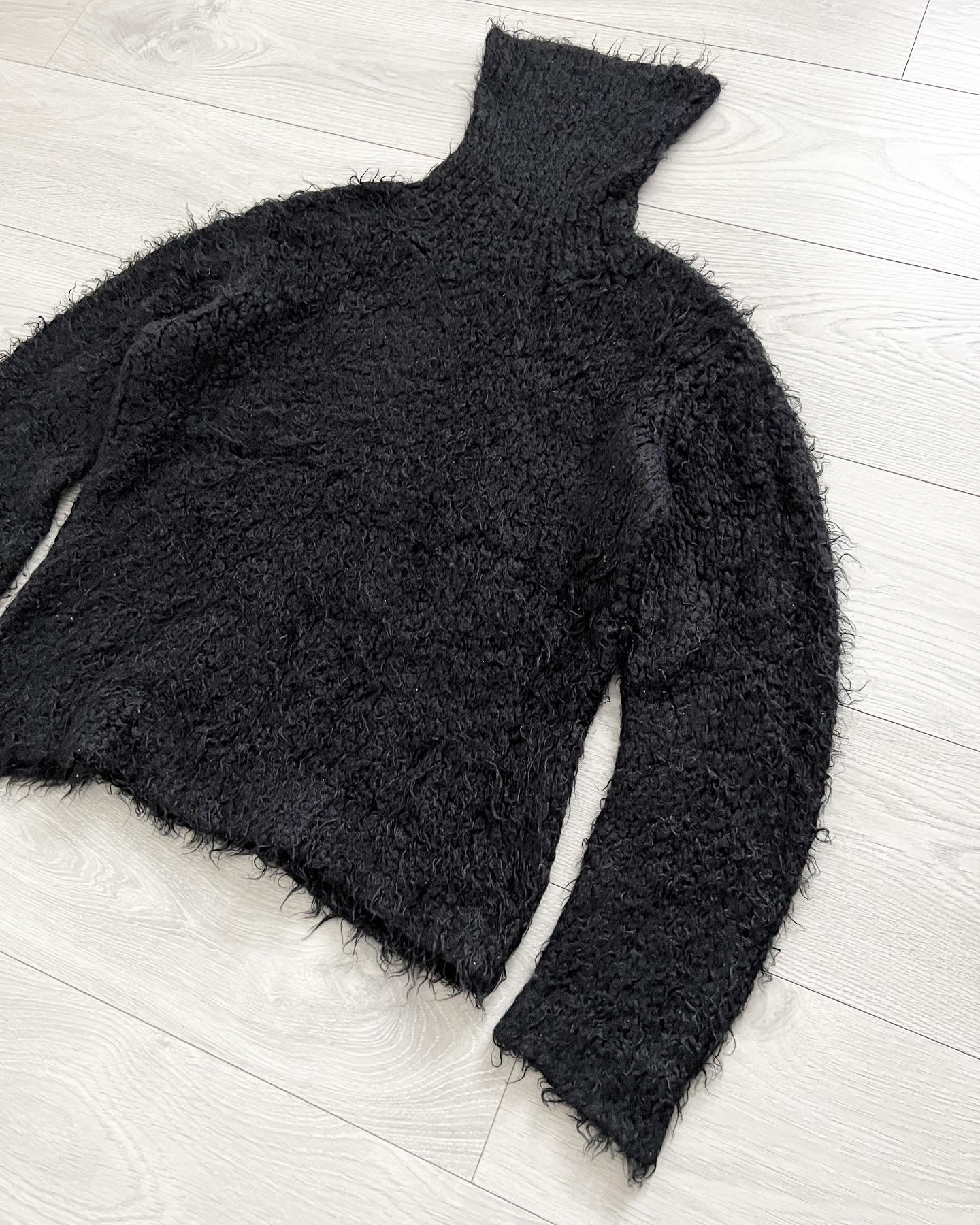 Issey Miyake 1990s Fuzzy Turtleneck Knit - Size M