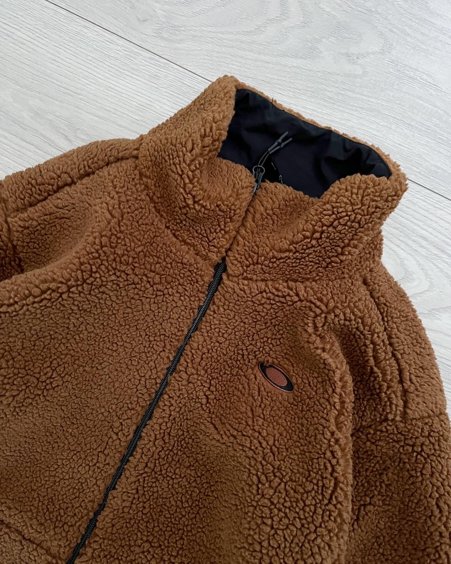 Oakley Boa Brown Fleece Jacket - Size L