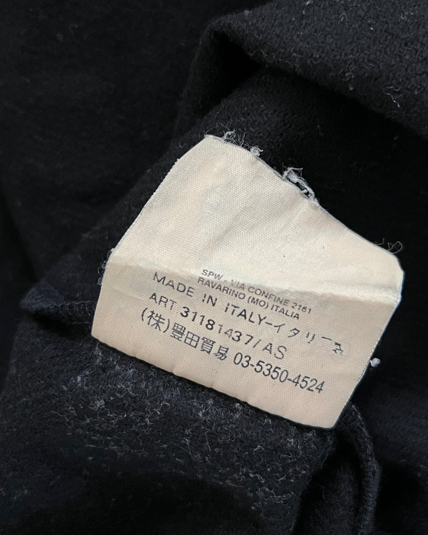 C.P. Company AW1999 Zip-Front Wool Shirt - Size M