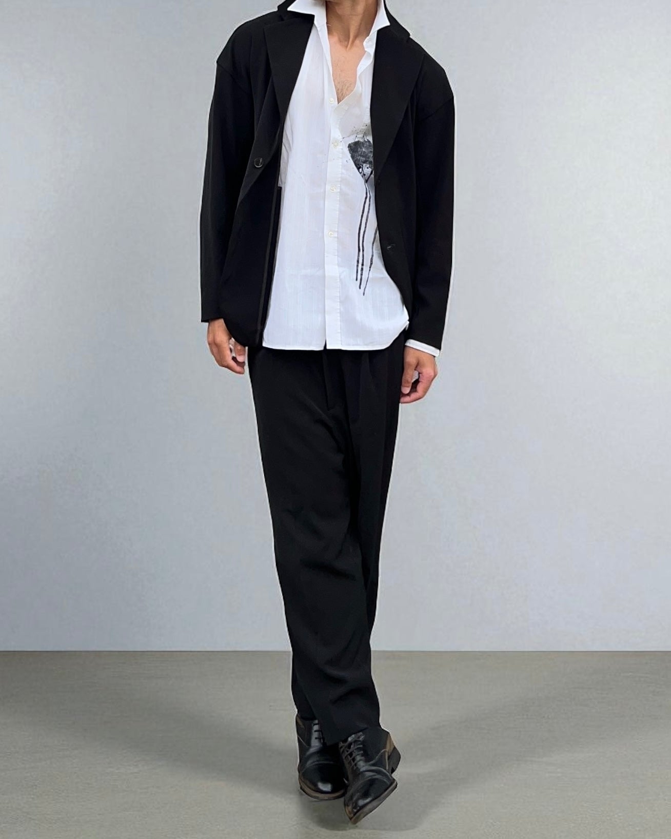 Issey Miyake OJR Tag 1990s Technical Pleated Suit - Size L Jacket / 32" Waist