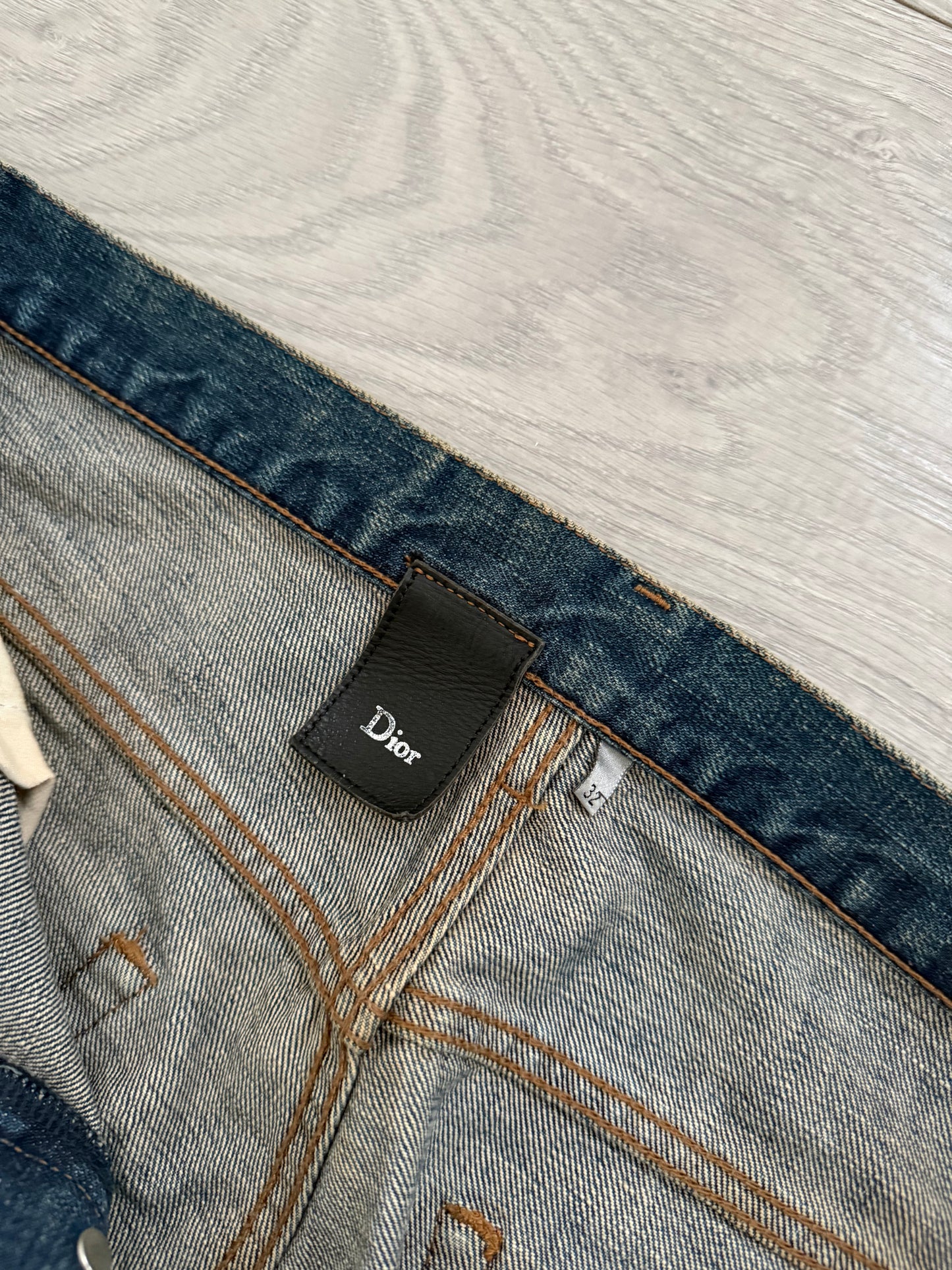 Dior Homme SS2010 'Oil Stained' Denim - Size 32