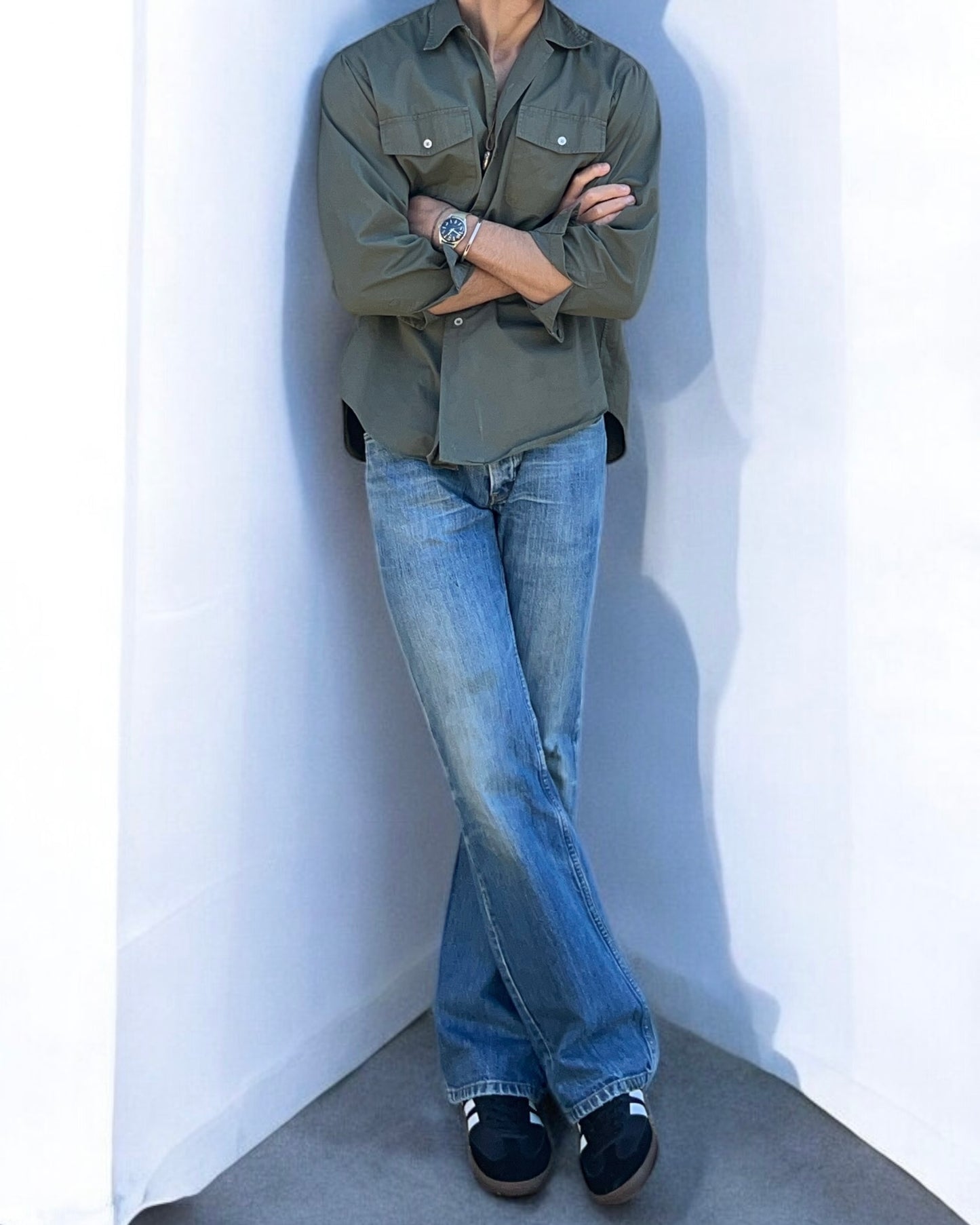 Helmut Lang 2002 Low Waist Boot Cut Denim Jeans - Size 32