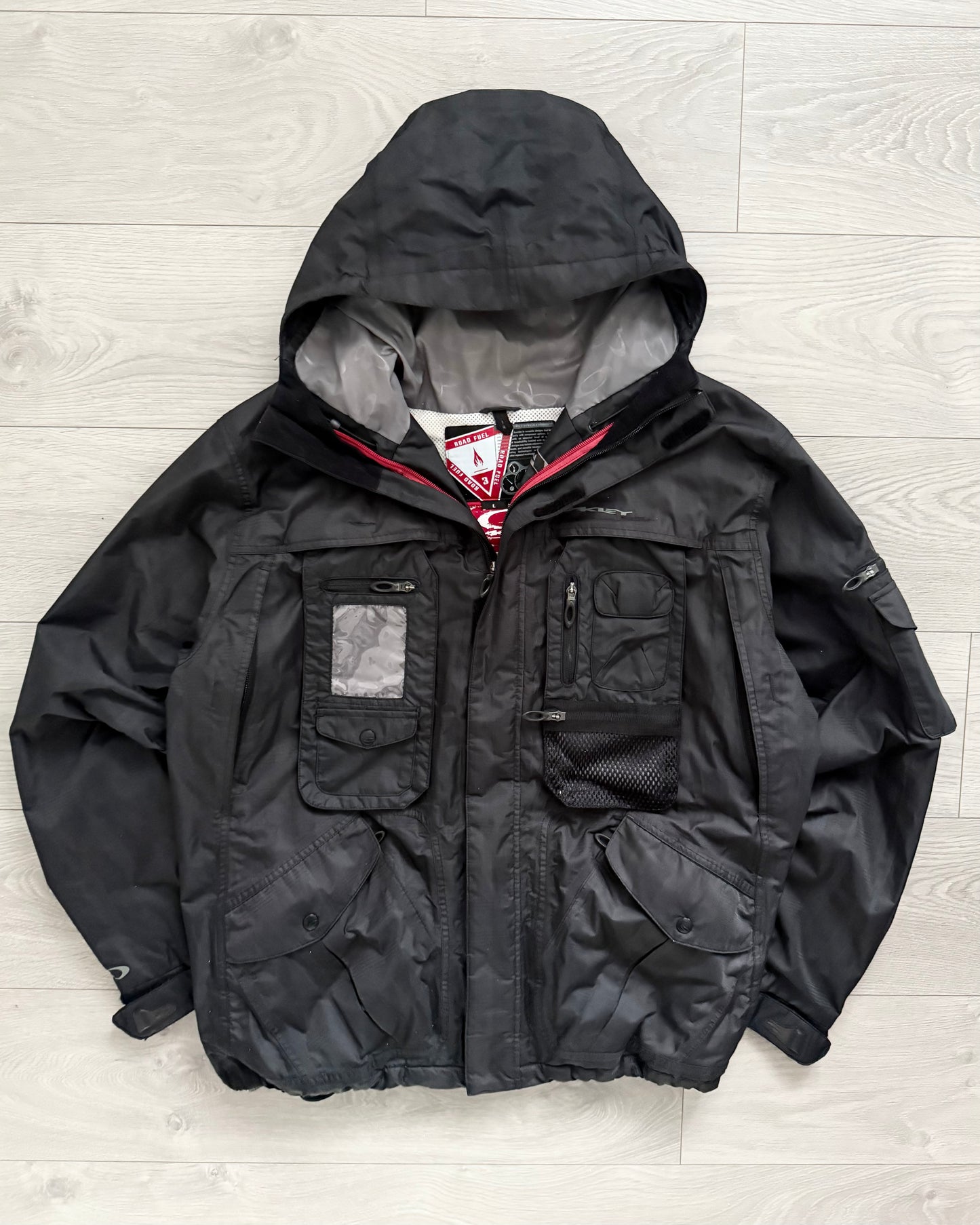 Oakley Road Fuel 2006 Waterproof Magnetic Latch Pocket Jacket - Size L