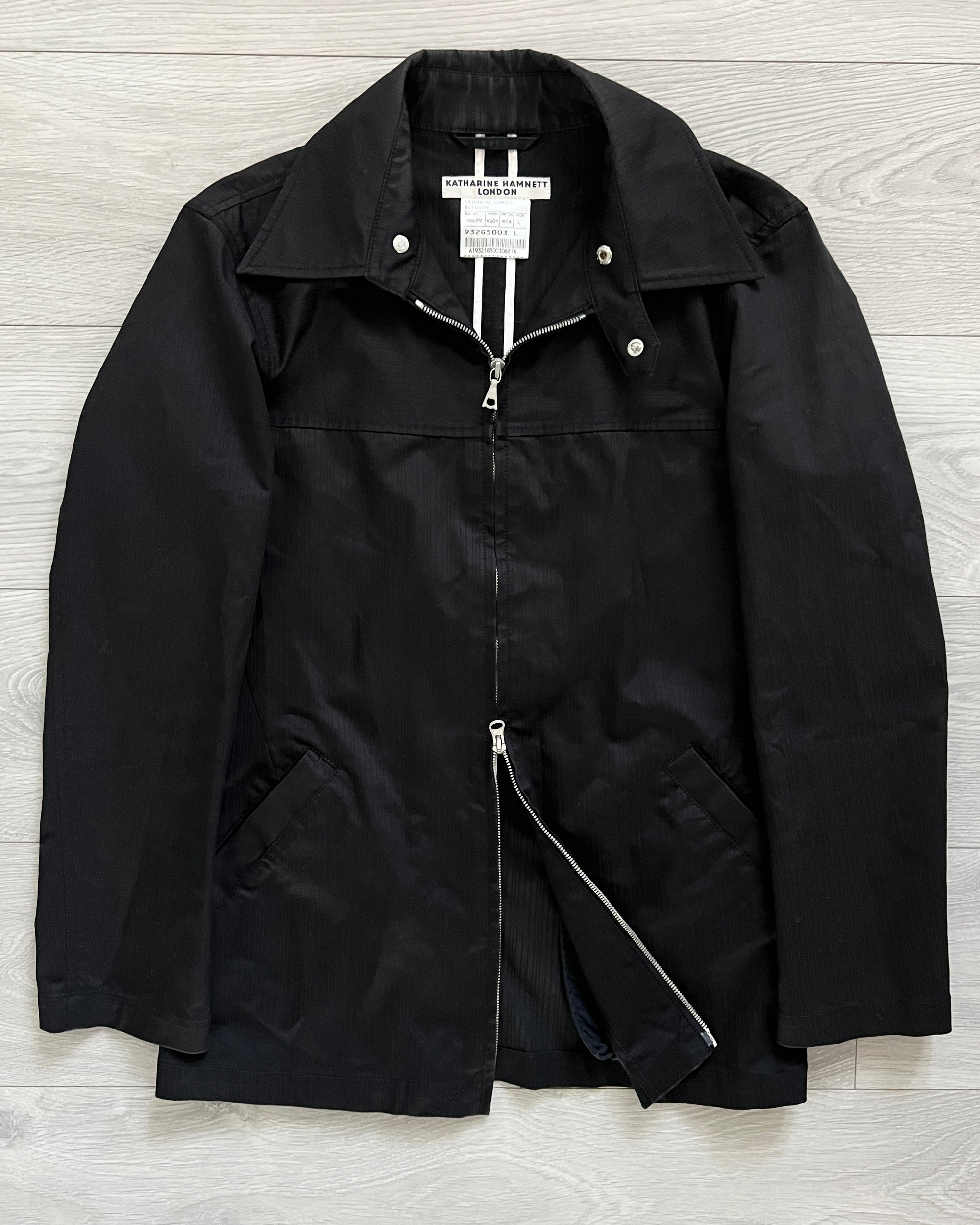 Katharine Hamnett London 1990s Zip-Front Technical Jacket - Size S
