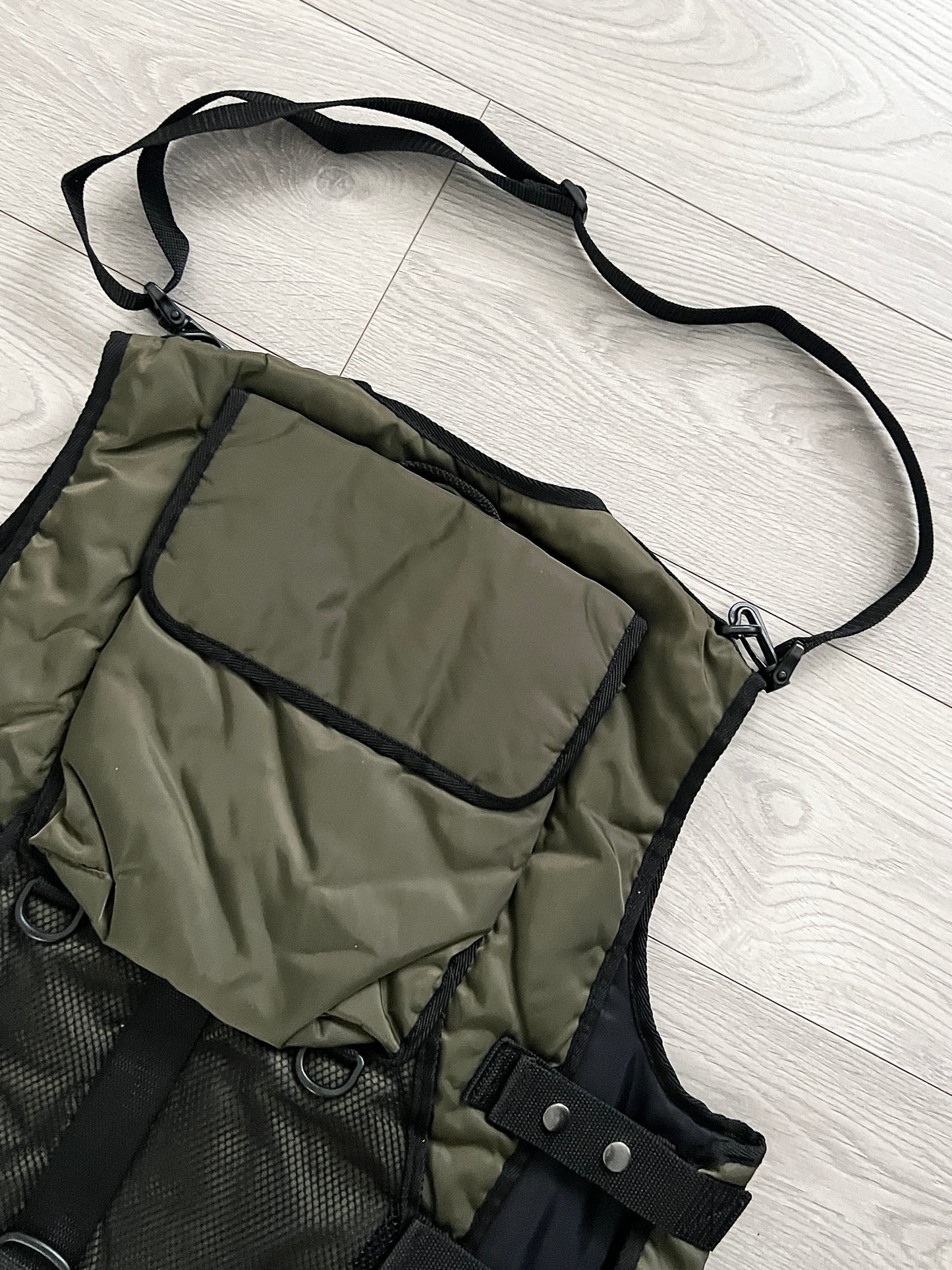 Final Home 1990s Modular Nylon Cargo Vest / Crossbody Bag