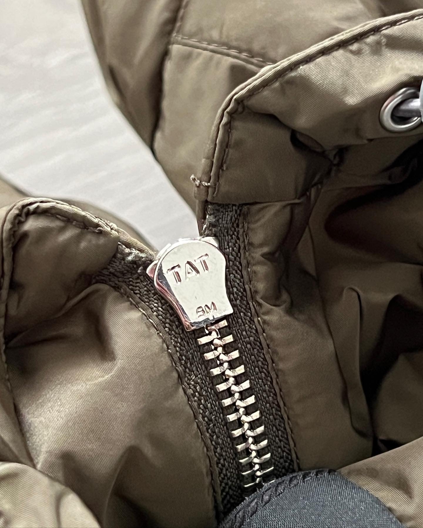 Prada AW2019 Metal Plaque Logo Padded Jacket - Size M