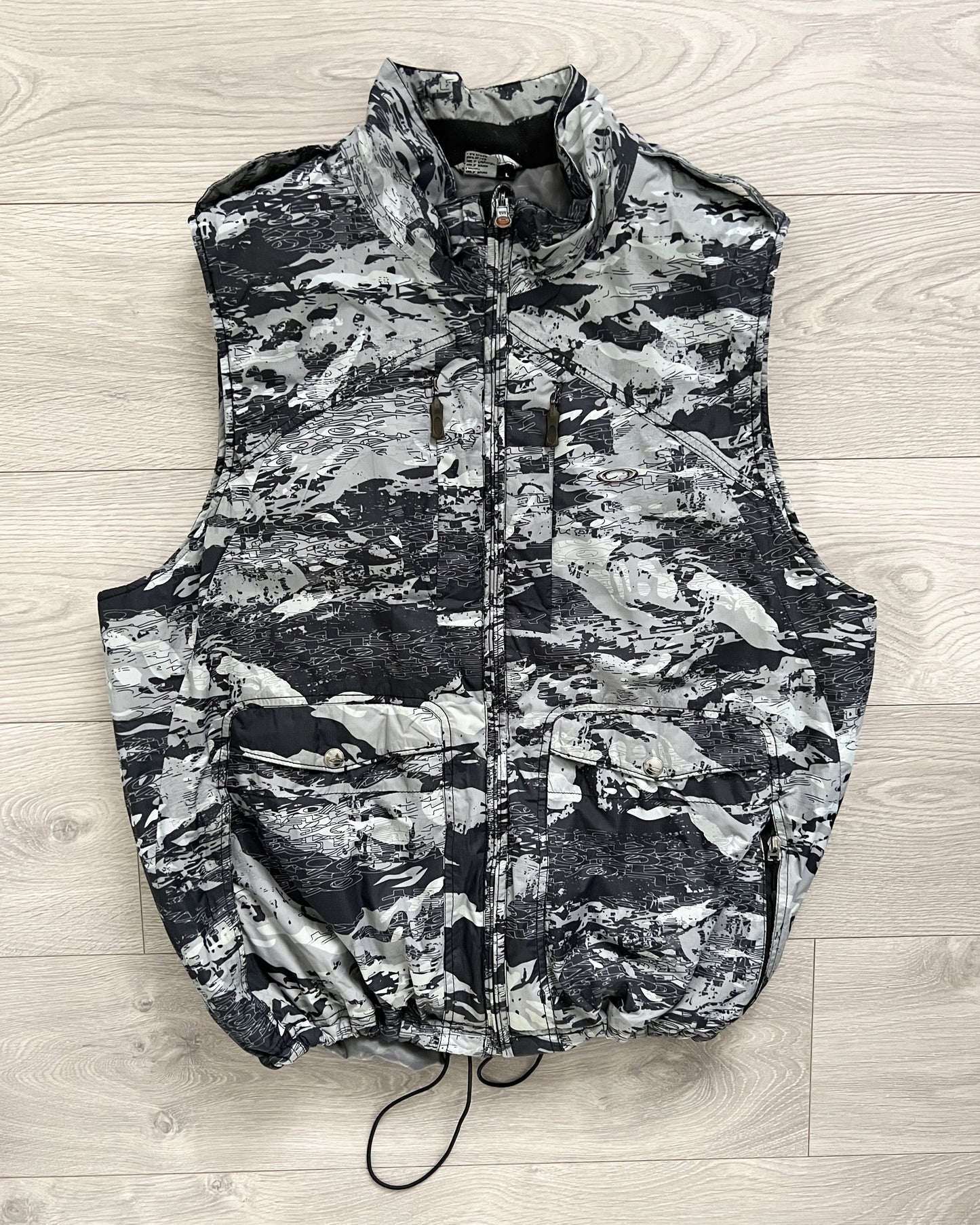 Oakley FW2007 O-Camo Print Technical Puffer Vest - Size L