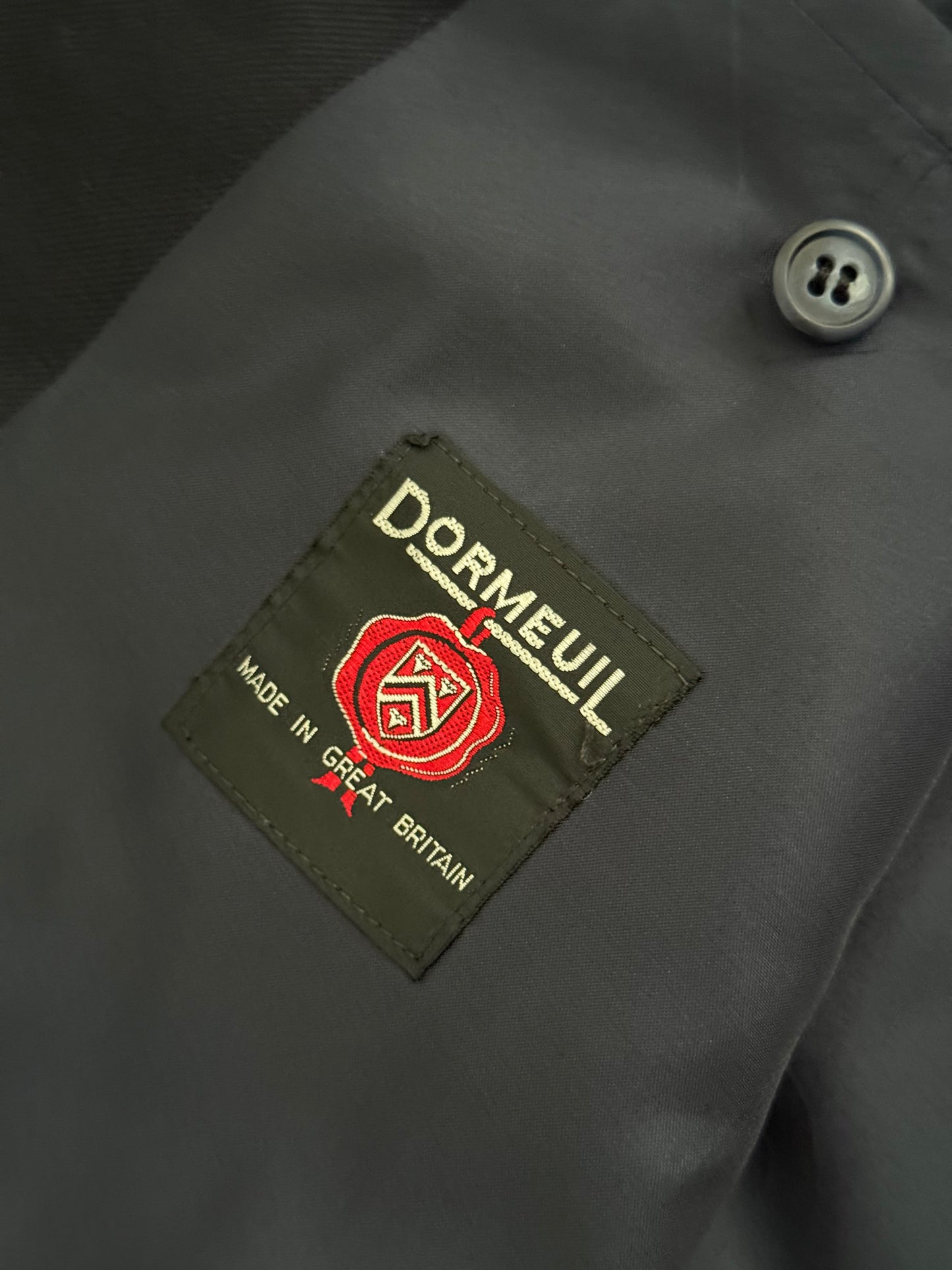 Doremuil Fabric Double Breasted Pleated Wool Suit - Size XL Jacket / 38" Waist