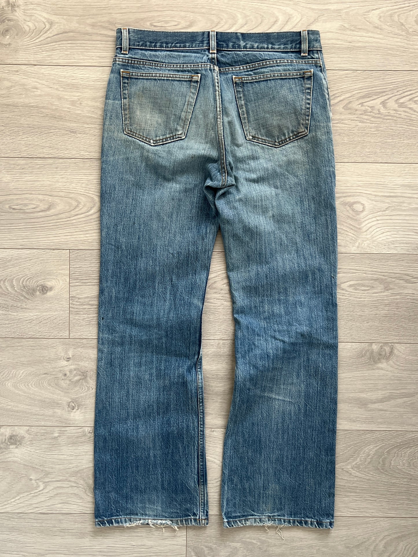 Helmut Lang 2002 Low Waist Boot Cut Denim Jeans - Size 32