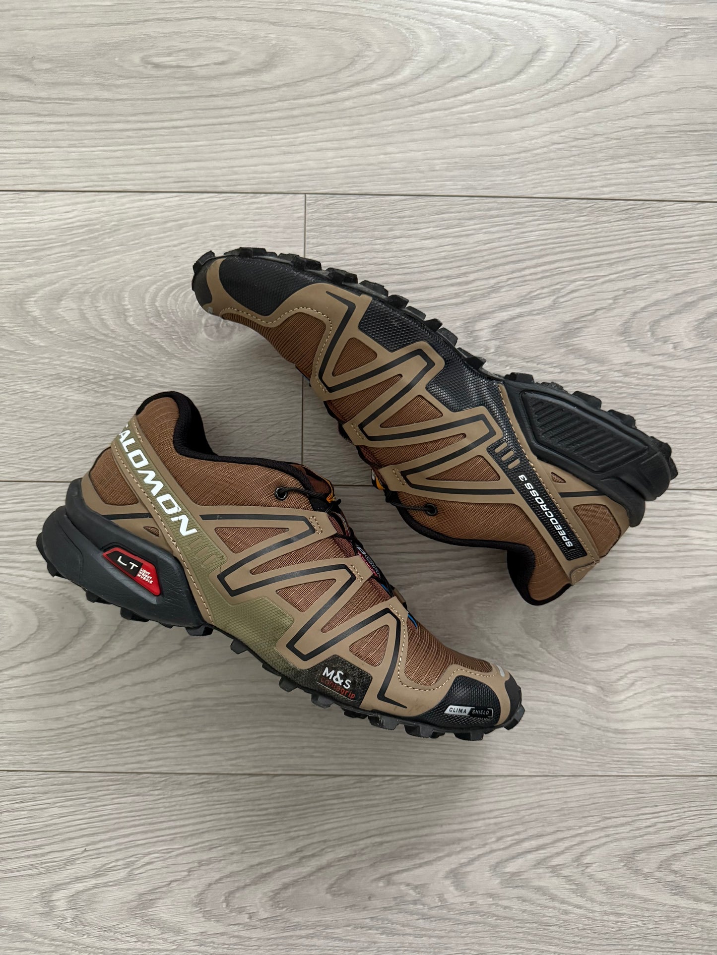 Salomon SpeedCross 3 Trail Shoes in Urban Tan - Size US10