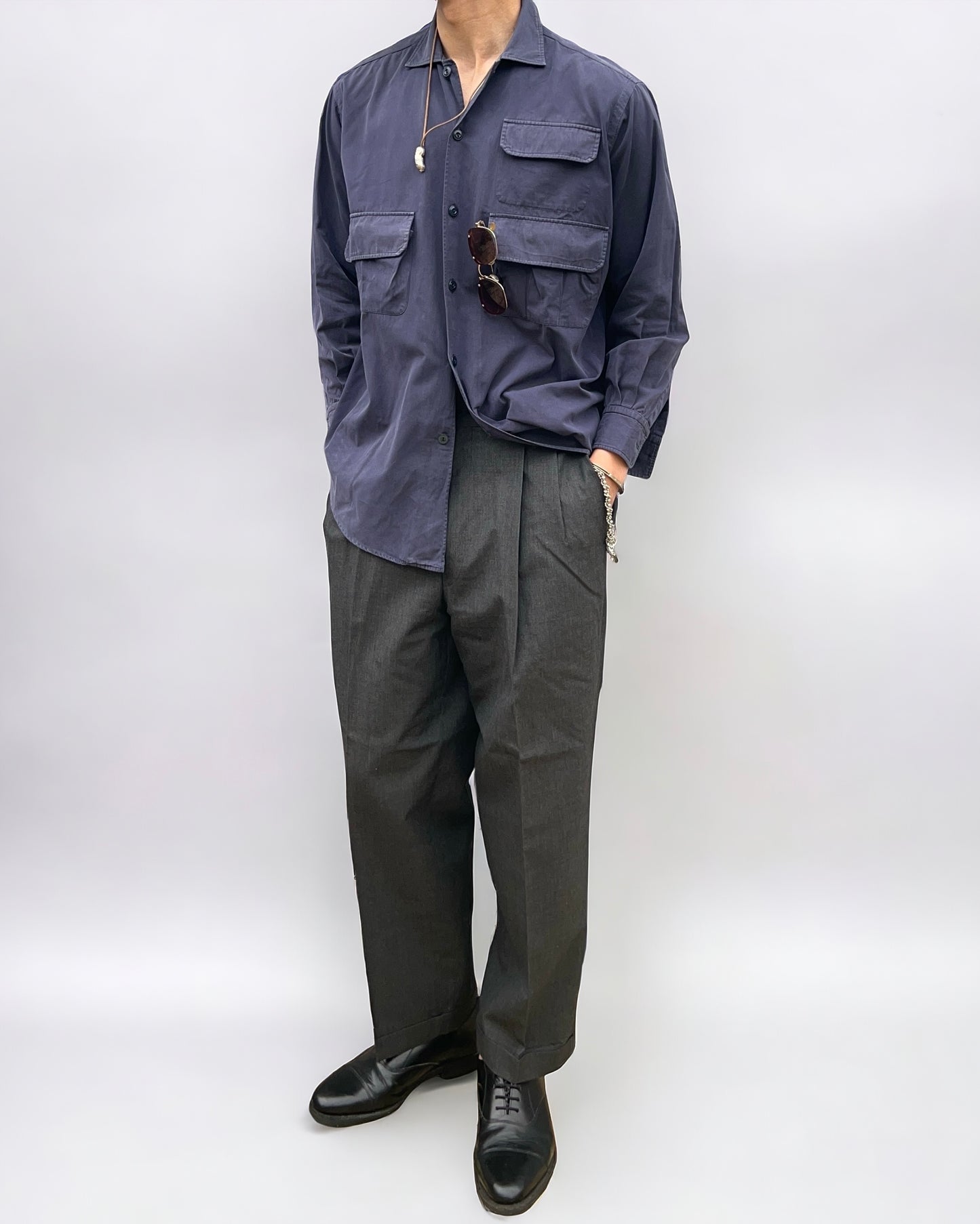 Comme Des Garcons Homme 1995 Pleated Wool Trousers - Size 30