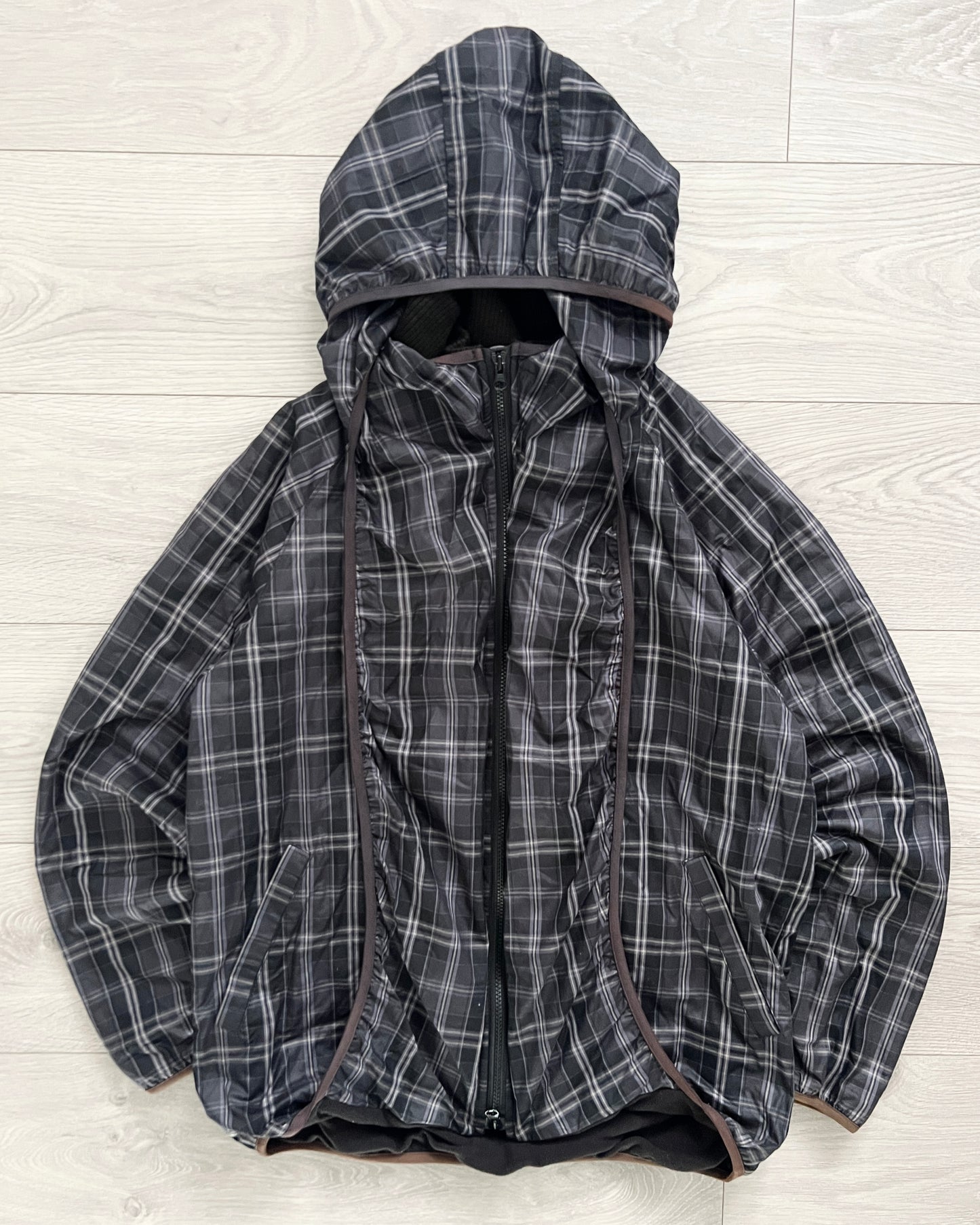 Final Home 1990s Multi-Layered Technical Fleece Lined Plaid Jacket - Size M