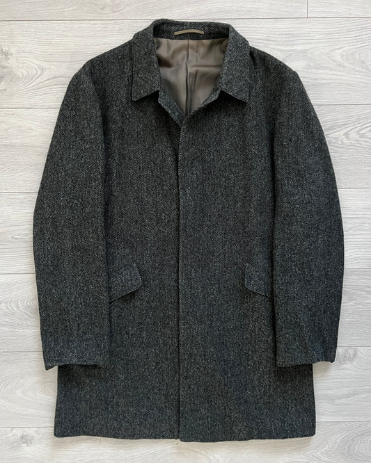 Jil Sander by Raf Simons Herringbone Wool Coat - Size L