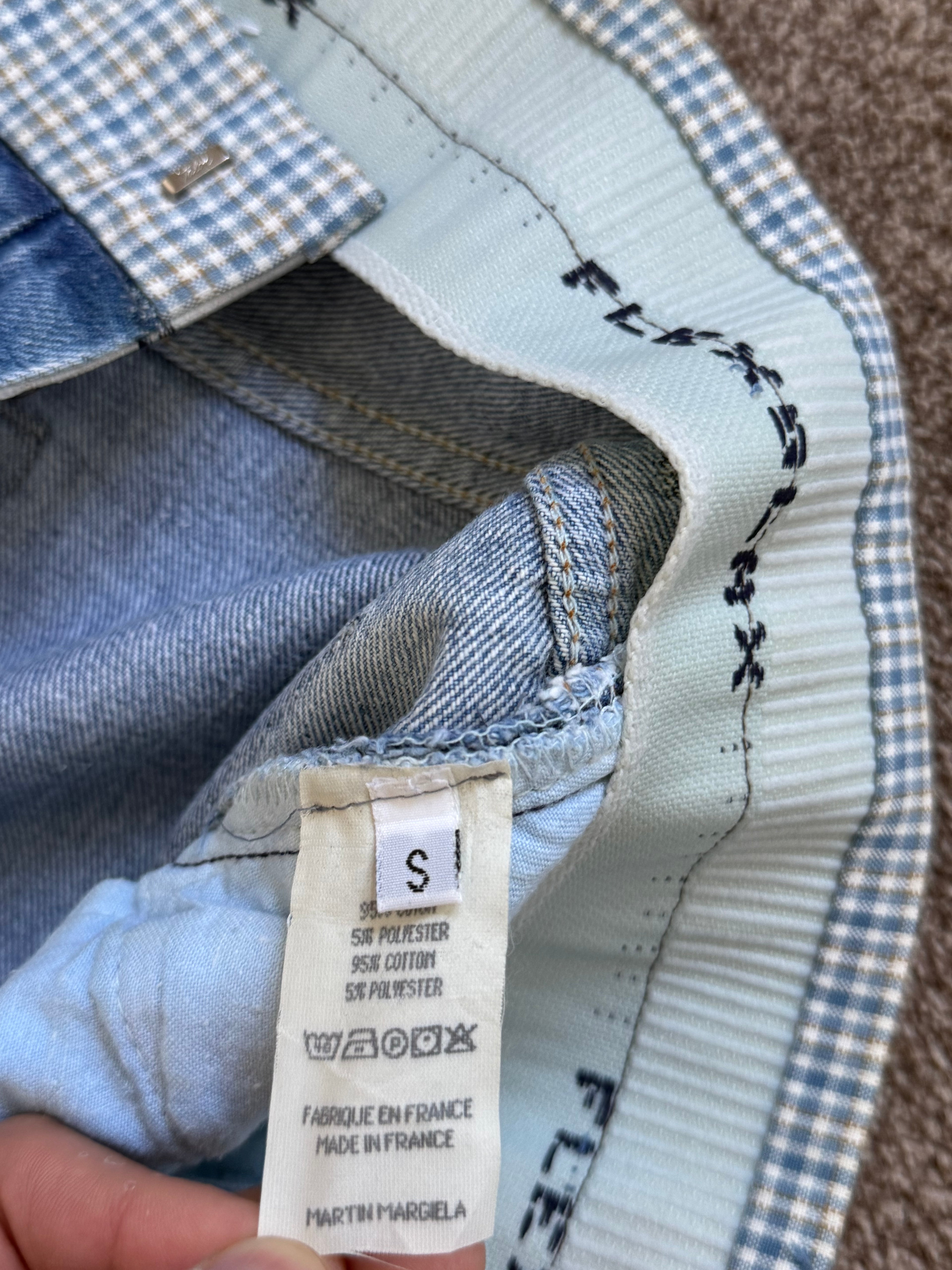 Maison Martin Margiela Artisanal Line (0)(10) AW2004 Re-Worked Denim Jeans - Size 30" Waist