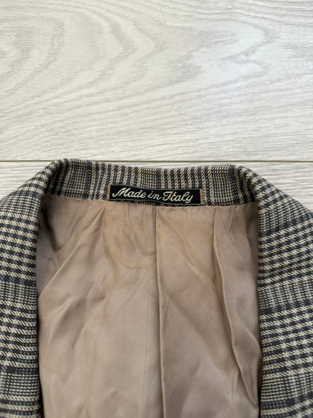Giorgio Armani 1980s Mainline Wool Check Blazer Sports Jacket - Size L