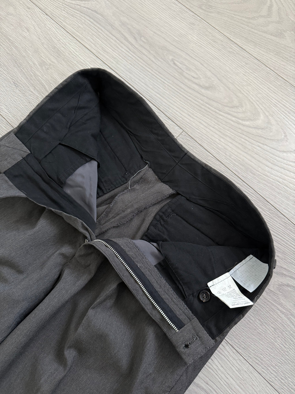 Comme Des Garcons Homme 1989 Double Breasted Pleated Wool Grey Suit - Size S Jacket / 28" Waist