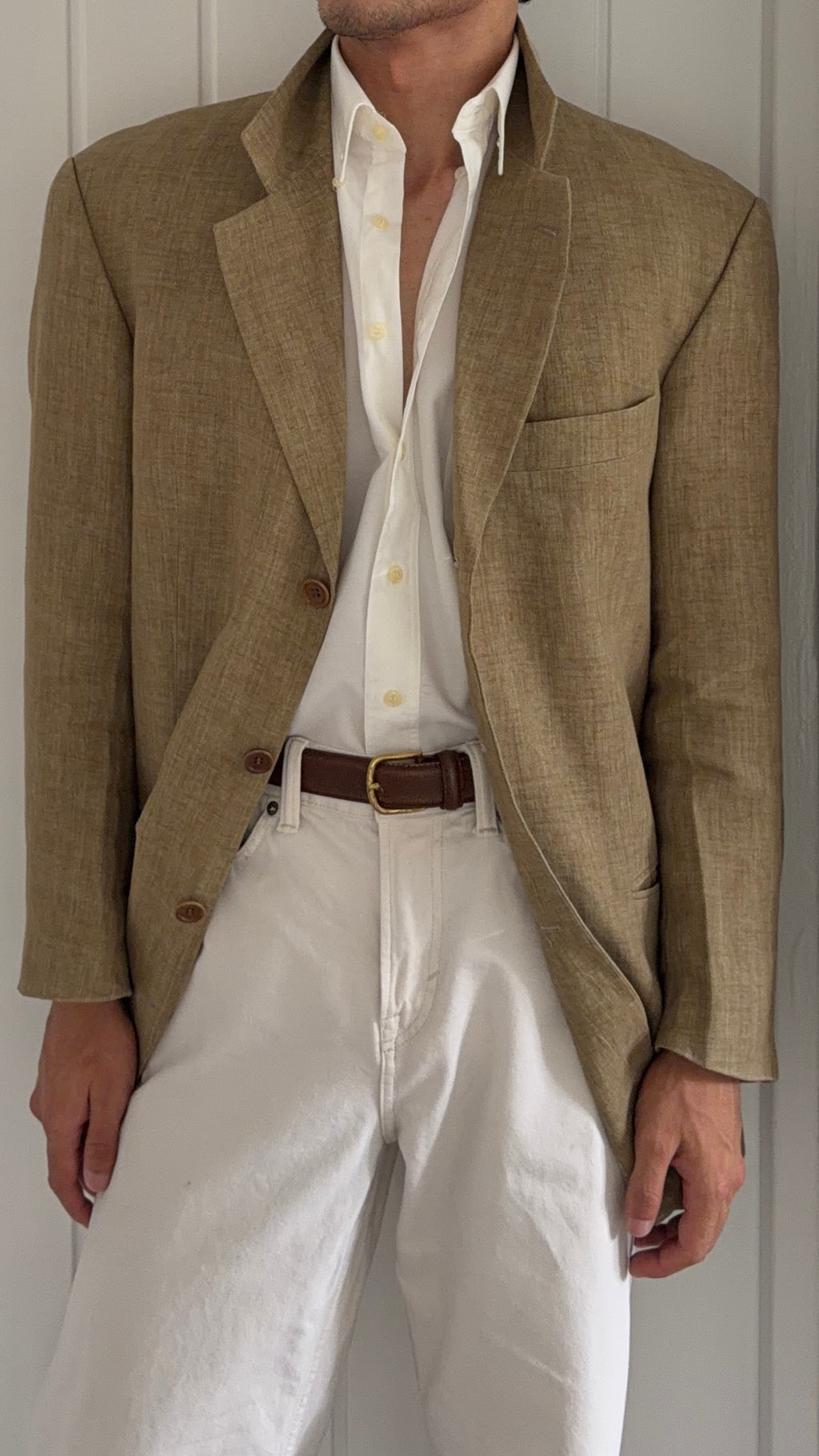 Hugo Boss 1990s Linen 3B Jacket - Size M