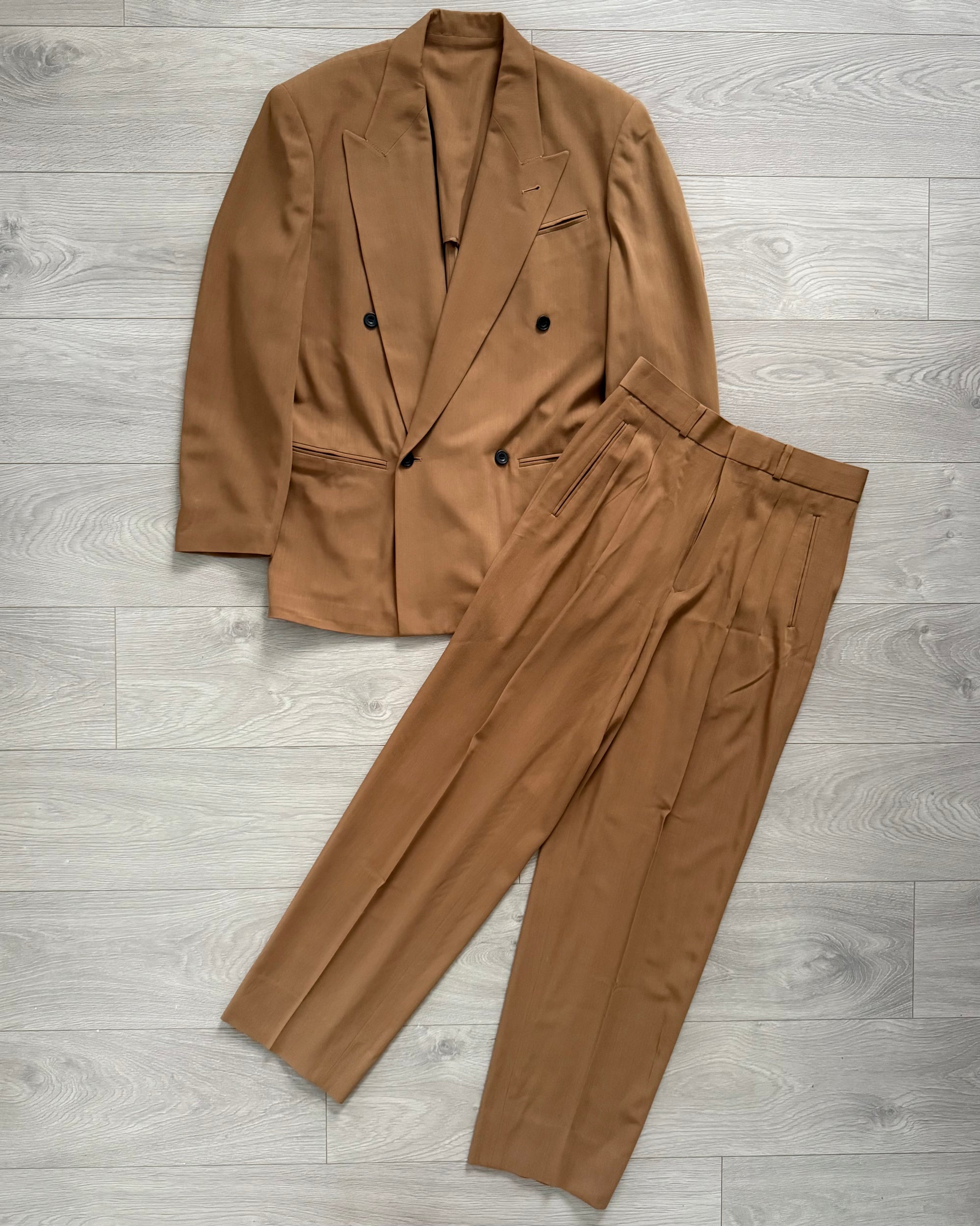 Jean Paul Gaultier Homme 1990s Double-Breasted Pleated Relaxed Suit - Size M Jacket / 32" Waist