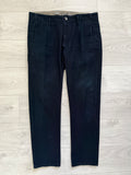 Armani 2000s Cargo Pocket Textured Navy Pants - Size 38" Waist