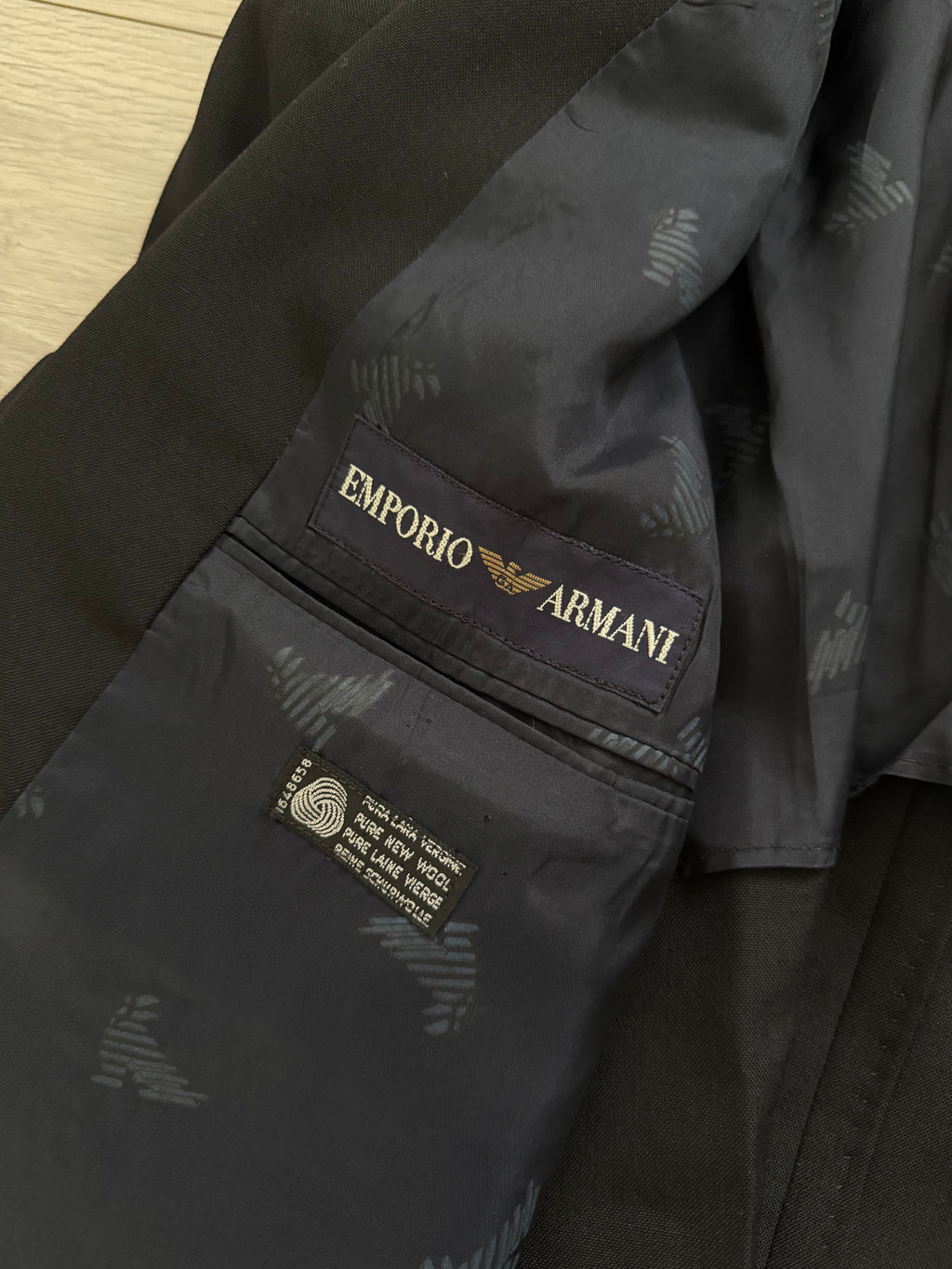 Emporio Armani 1980s 2B Unlined Wool Sports Jacket Blazer - Size S
