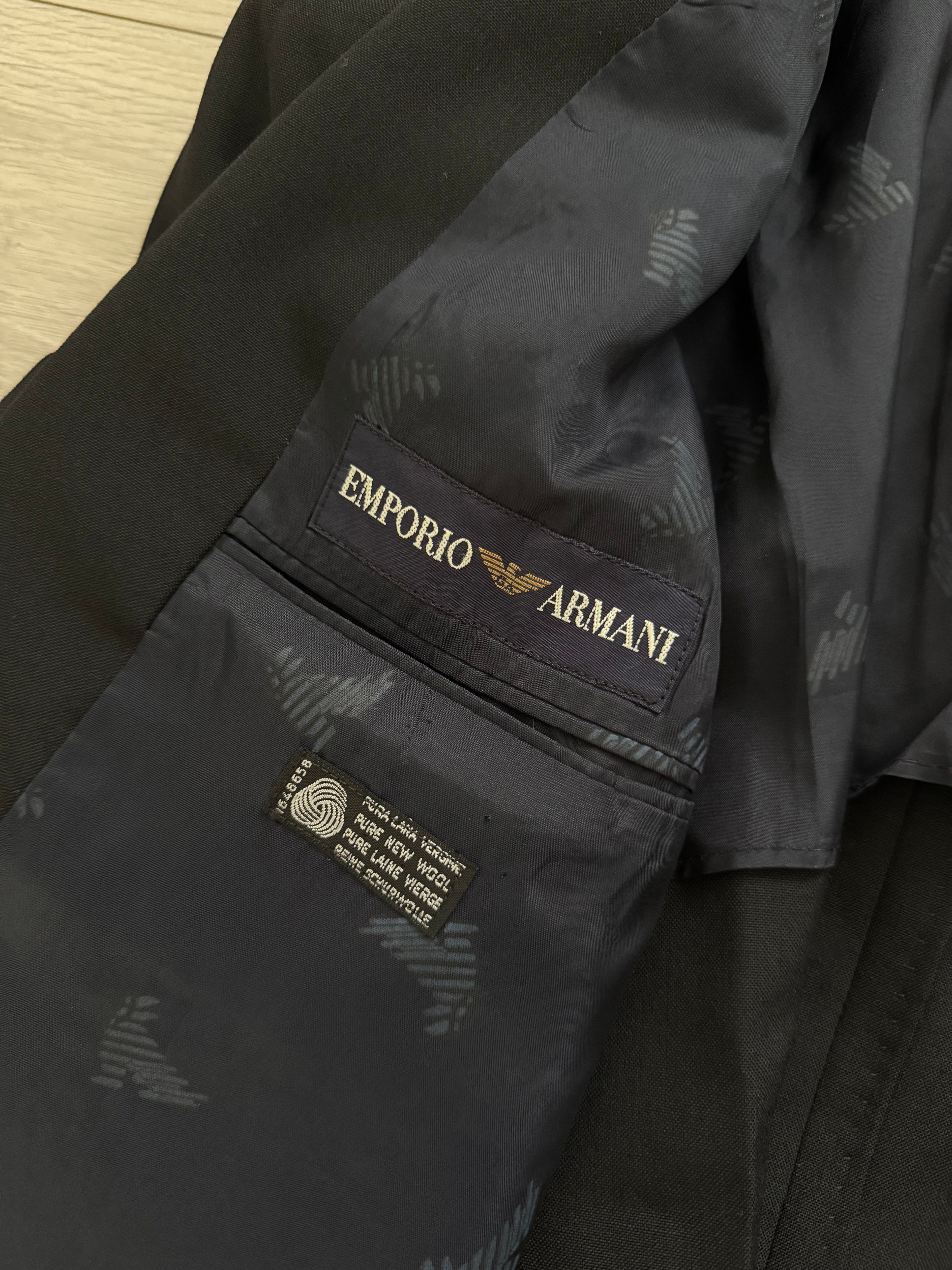 Emporio Armani 1980s 2B Unlined Wool Sports Jacket Blazer - Size S
