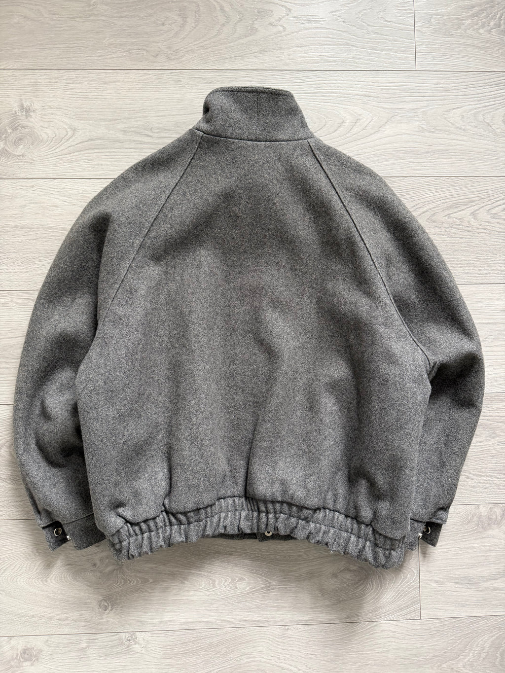 London Fog Vintage 1990s Wool Blouson Bomber Jacket - Size L