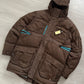 Salomon FW2007 Brown Down Filled Technical Puffer Parka - Size M