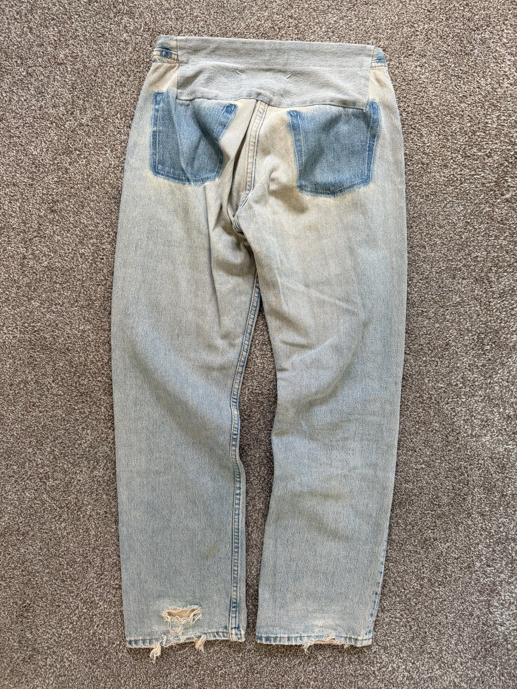 Maison Martin Margiela Artisanal Line (0) SS1999 Re-Worked Panelled Denim Jeans - Size 26" Waist