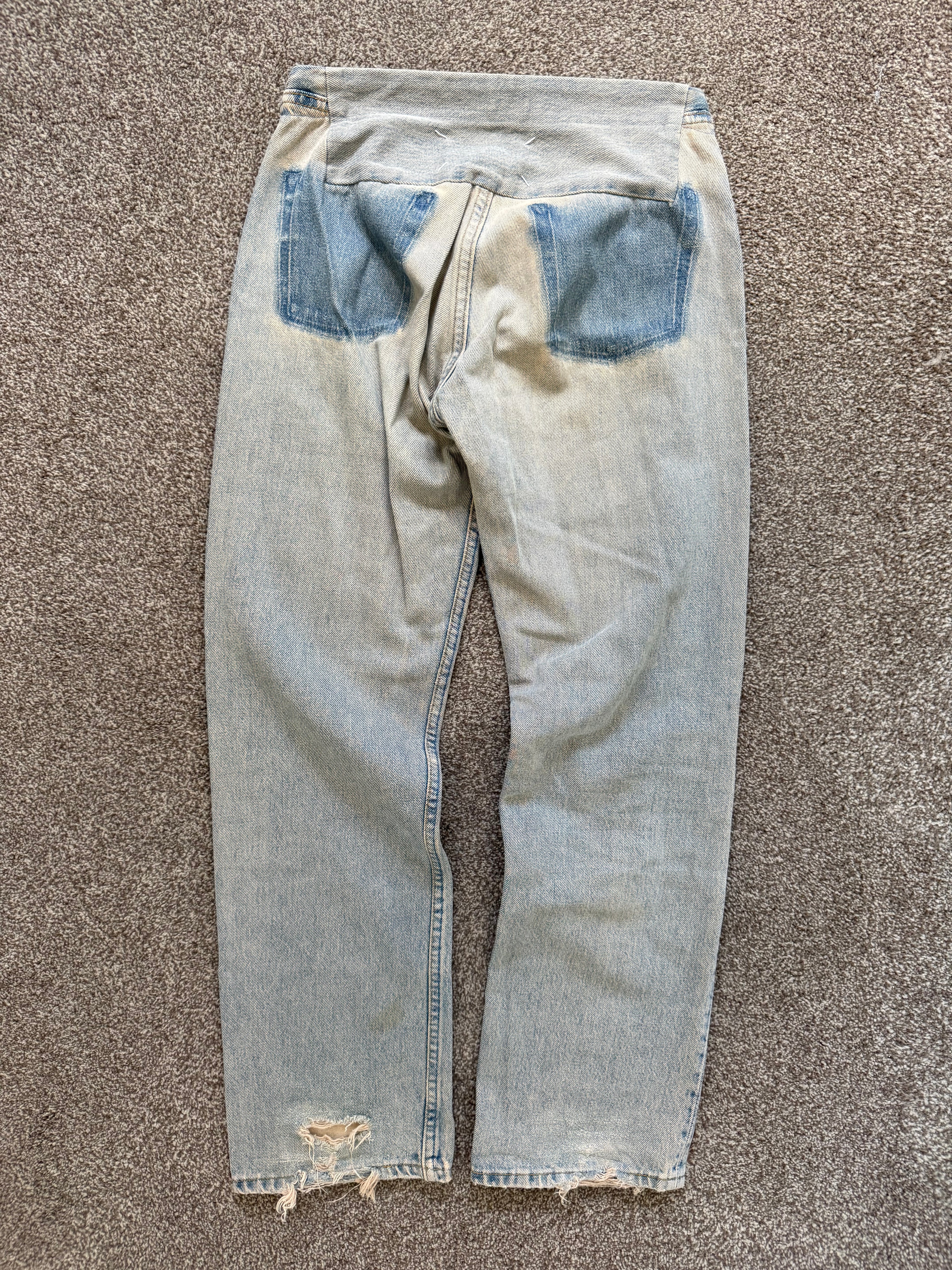 Maison Martin Margiela Artisanal Line (0) SS1999 Re-Worked Panelled Denim Jeans - Size 26" Waist