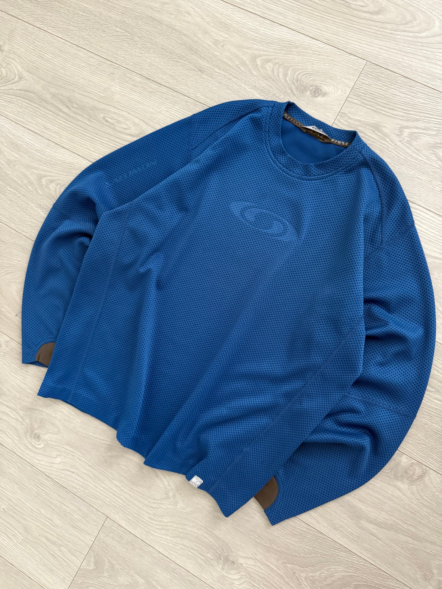 Salomon 00s Moto Mesh Blue Technical Long Sleeve - Size L